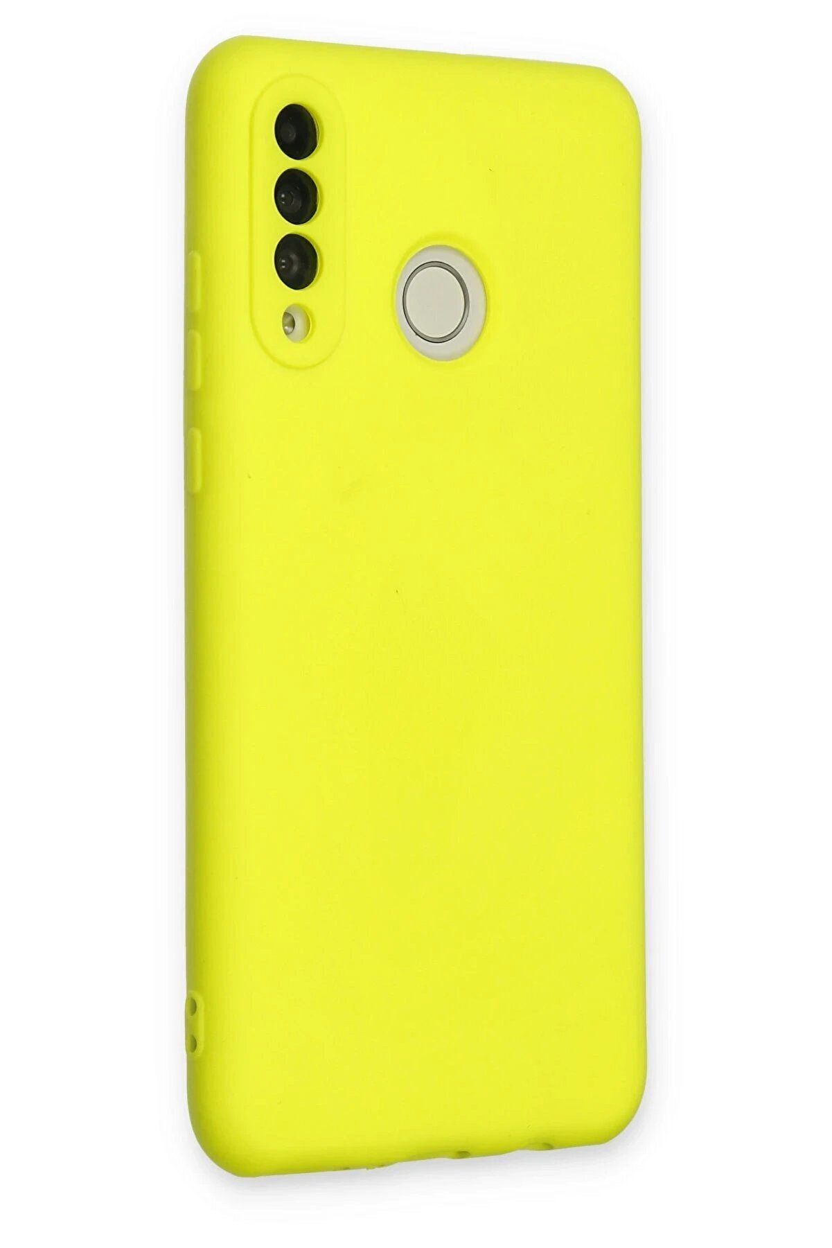 Huawei̇ P30 Li̇te Kılıf Nano İ&ccedil;i̇ Kadi̇fe Si̇li̇kon - Sarı - Dropx3797-3628