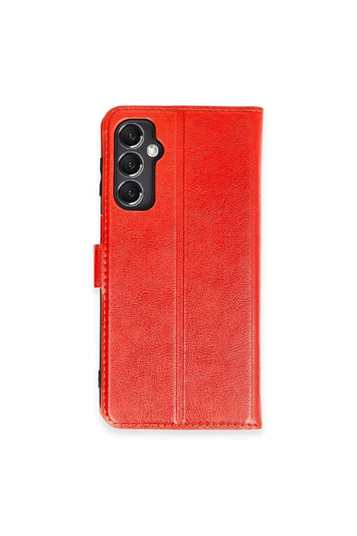 CepteToptan Samsung Galaxy M34 5G Kılıf Trend S Plus Kapaklı Kılıf - Kırmızı - DROPX6399-5522