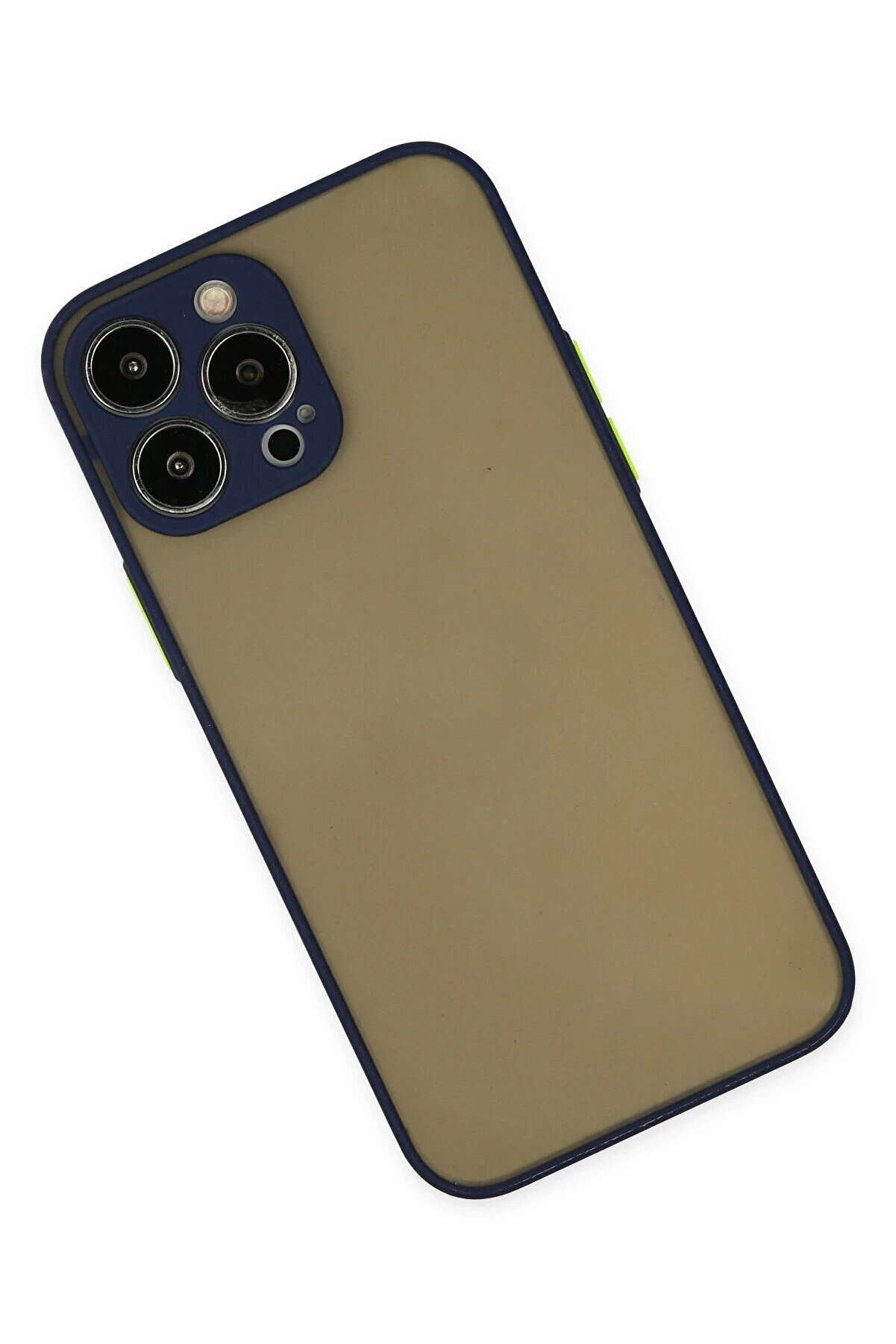 İphone 13 Pro Max Kılıf Montreal Si̇li̇kon Kapak - Laci̇vert - Dropx4571-5531