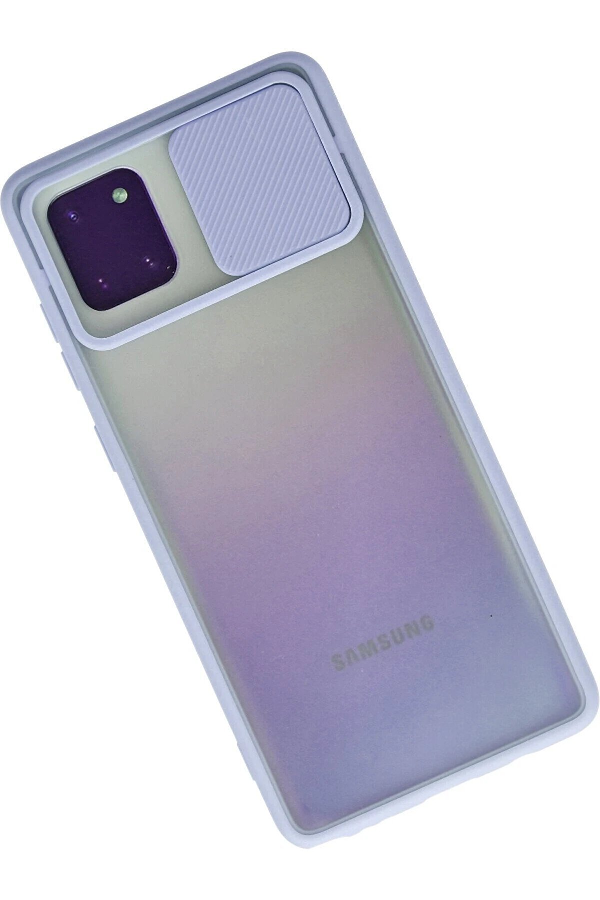 Samsung Galaxy A81 / Note 10 Li̇te Kılıf Palm Buzlu Kamera Sürgülü Si̇li̇kon - - Dropx7811-3346