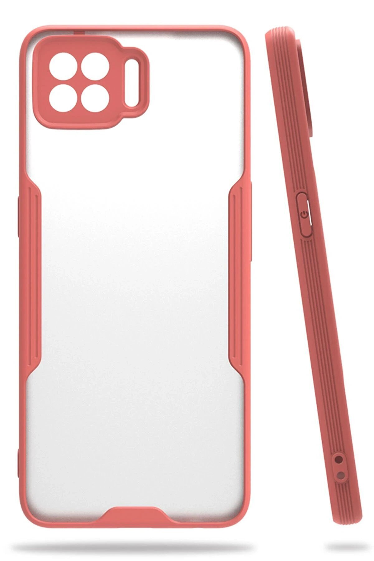 CepteToptan Oppo A73 Kılıf Platin Silikon - Pembe - DROPX1363-4158