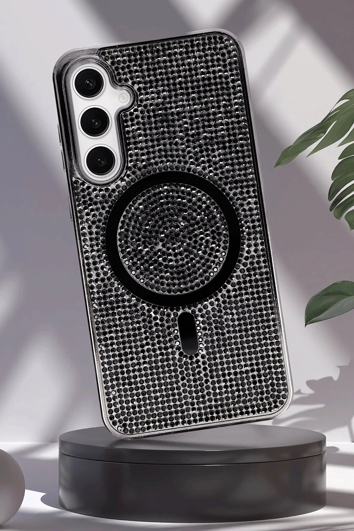 Samsung Galaxy S23 Kılıf Di̇amond Magsafe Kapak - Rai̇nbow - Dropx1195-5533