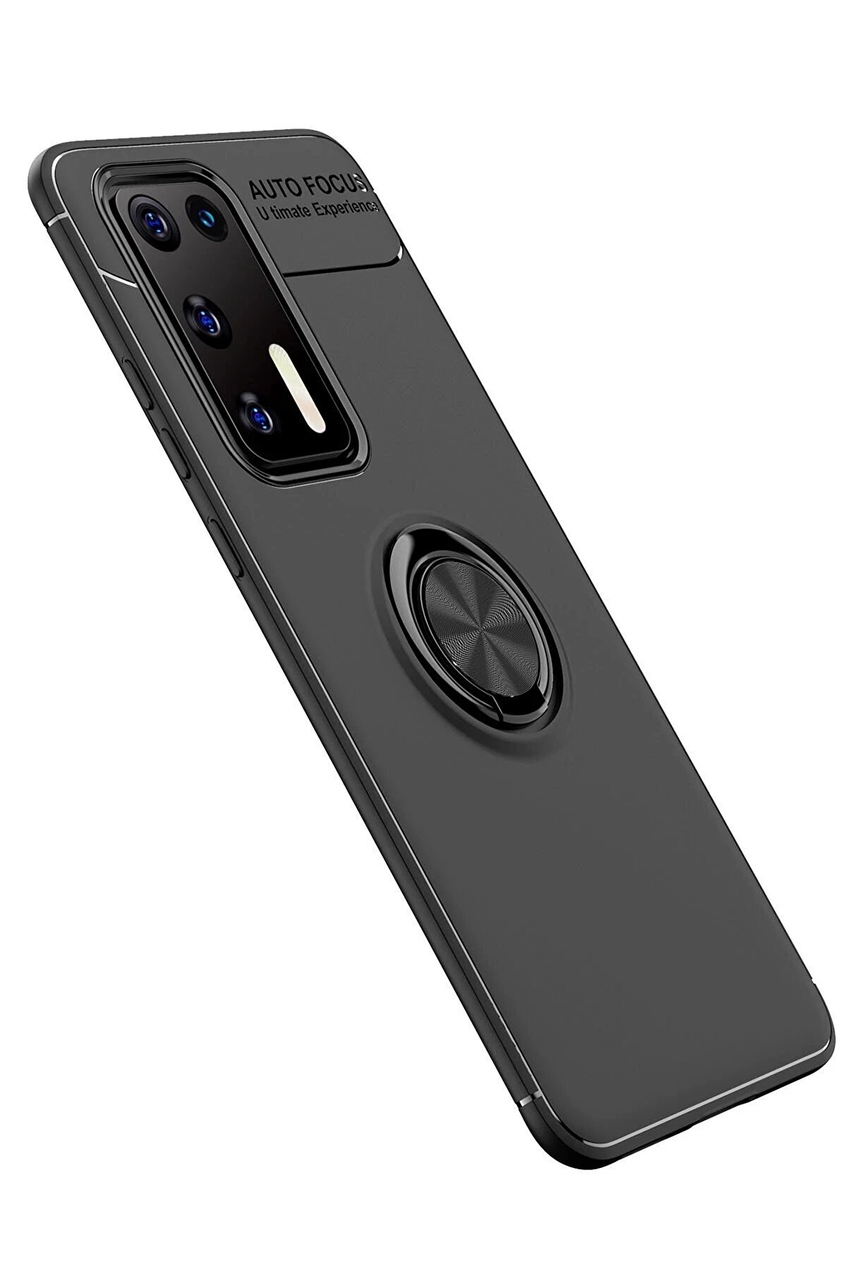 Huawei̇ P40 Kılıf Range Yüzüklü Si̇li̇kon - Si̇yah - Dropx9155-7538