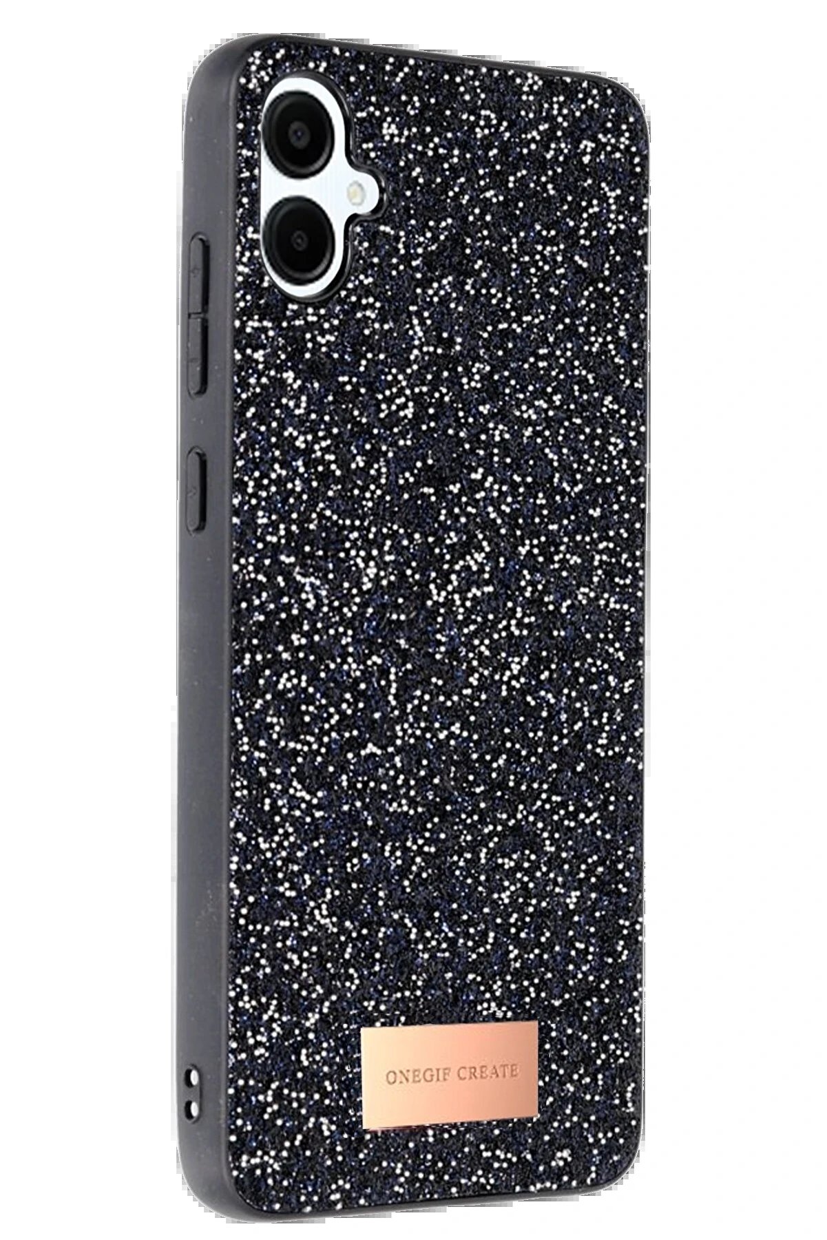 Samsung Galaxy A06 Bri̇ght Si̇mli̇ Kapak - Si̇yah - Dropx9430-4023