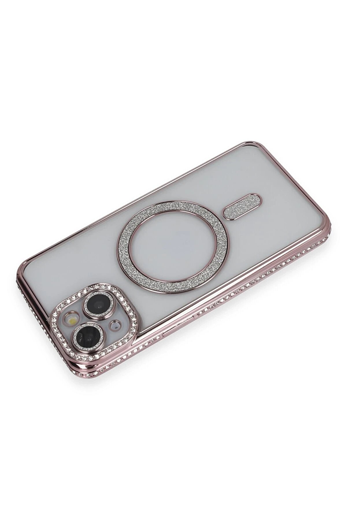 İphone 14 Kılıf Joke Si̇mli̇ Magneti̇csafe Kılıf - Pembe - Dropx5300-3138