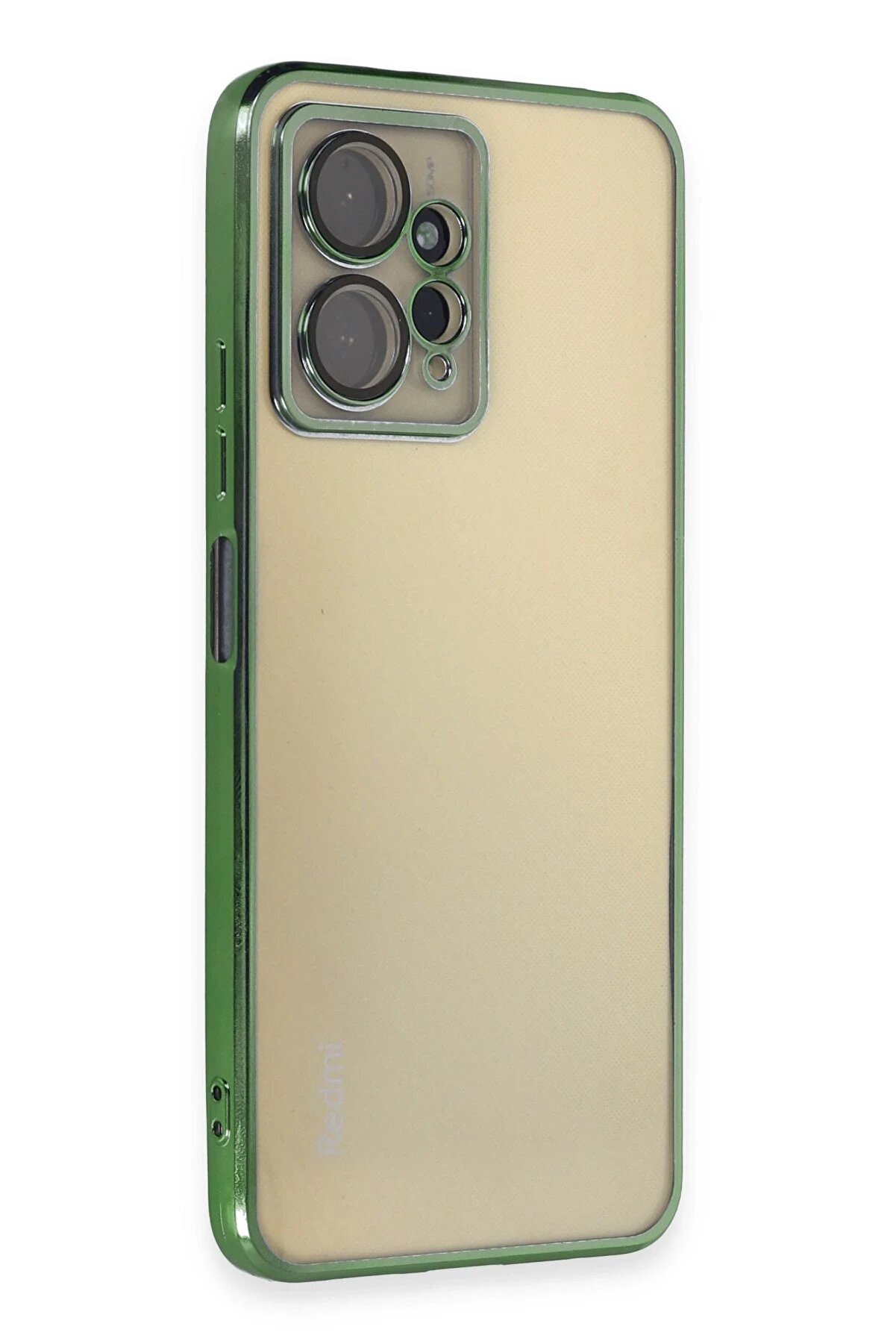 CepteToptan Xiaomi Redmi Note 12 4G Kılıf Lensli Silikon - Yeşil - DROPX2139-3573