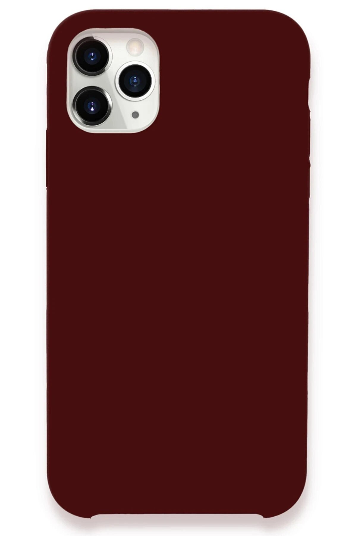 CepteToptan iPhone 11 Pro Max Kılıf Lansman Legant Silikon - Bordo - DROPX7293-2320