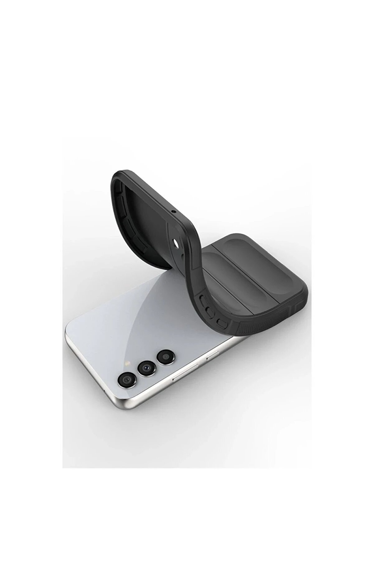 Samsung Galaxy A16 5G Kılıf Opti̇mum Si̇li̇kon - Si̇yah - Dropx5846-3037