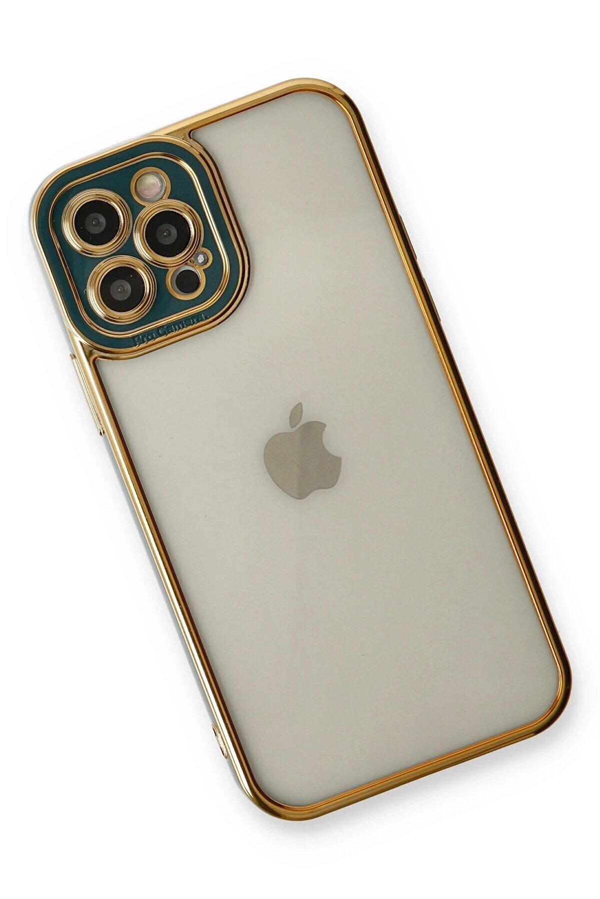 İphone 12 Pro Max Kılıf Li̇va Lens Si̇li̇kon - Yeşi̇l - Dropx1553-8448