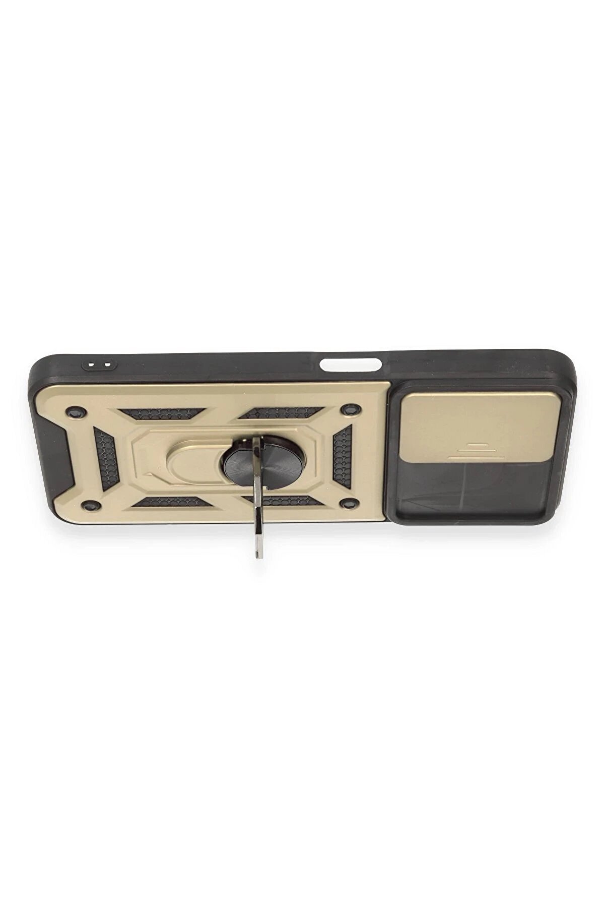 Realme C35 Kılıf Pars Lens Yüzüklü Si̇li̇kon - Gold - Dropx7002-7497