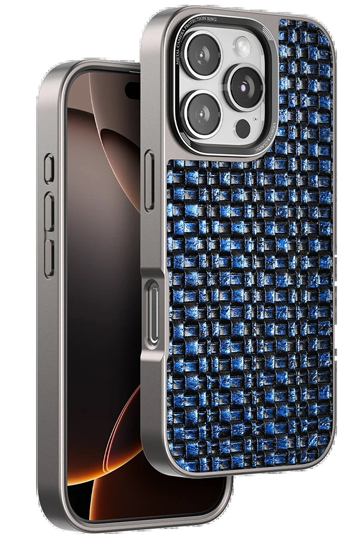 CepteToptan iPhone 16 Pro Brand Kapak - Lacivert - DROPX5470-1644