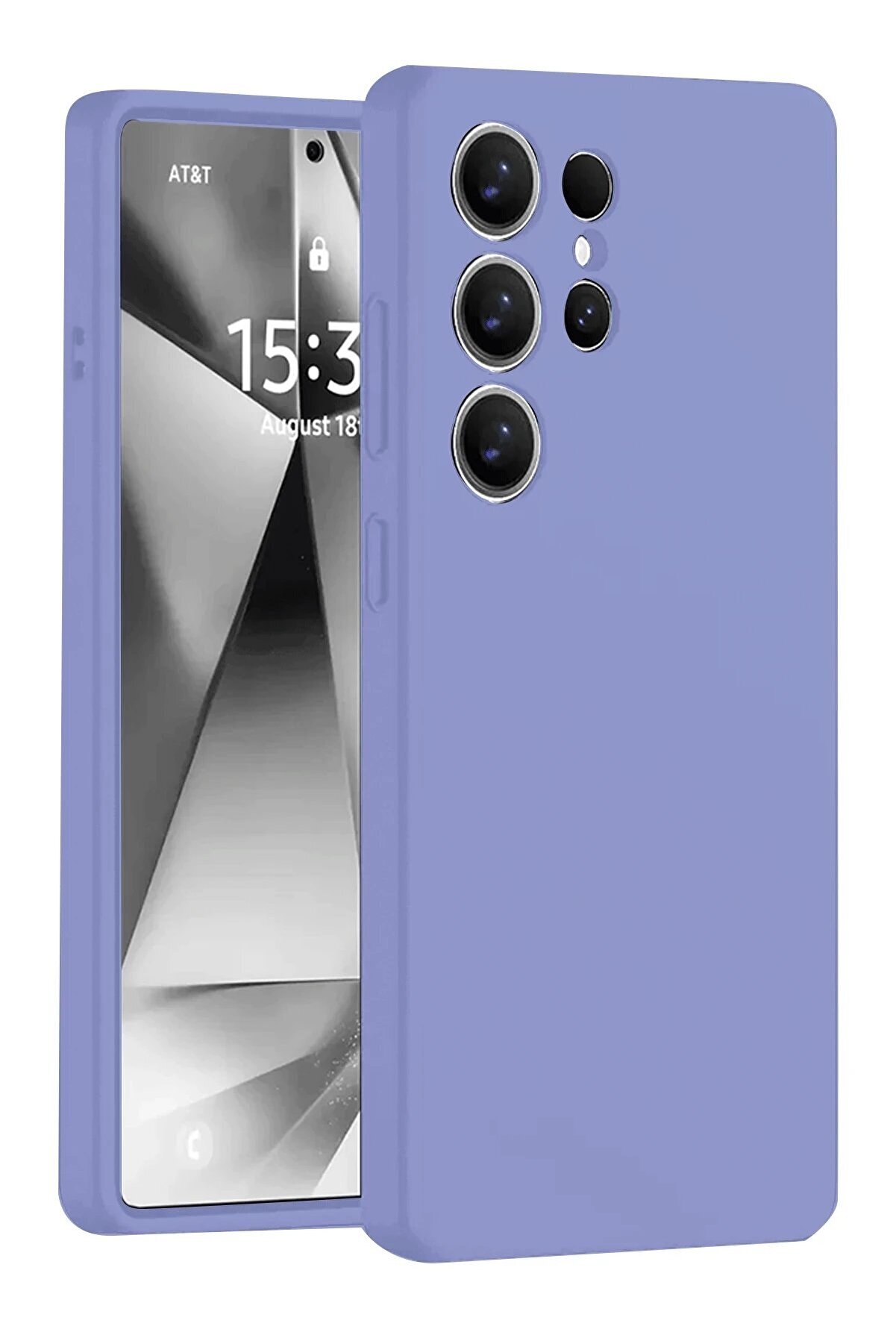 CepteToptan Samsung Galaxy S25 Ultra Kılıf Nano içi Kadife Silikon - Lila - DROPX1137-7861