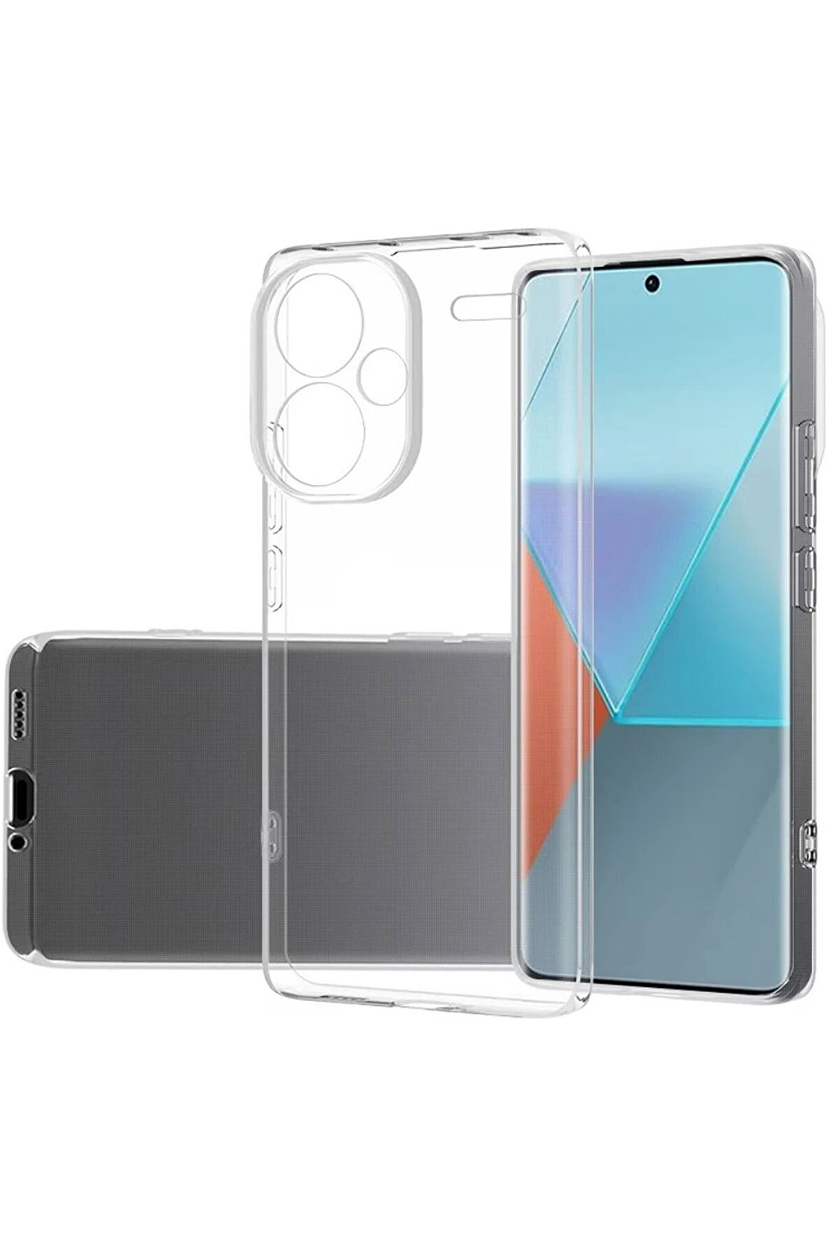 CepteToptan Xiaomi Redmi Note 13 Pro Plus Kılıf Lüx Şeffaf Silikon - DROPX4307-1283