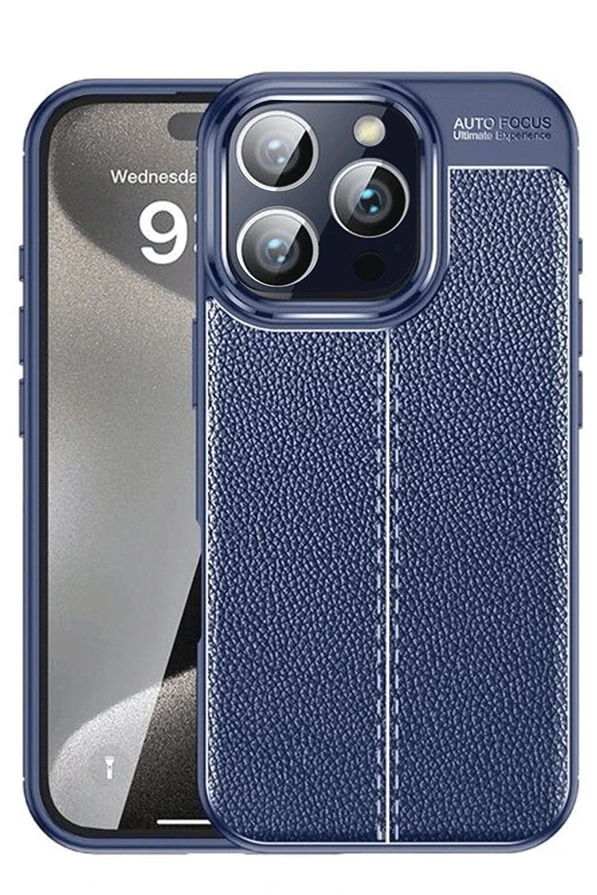 CepteToptan iPhone 16 Pro Kılıf Auto Focus Kapak - Lacivert - DROPX4045-2251