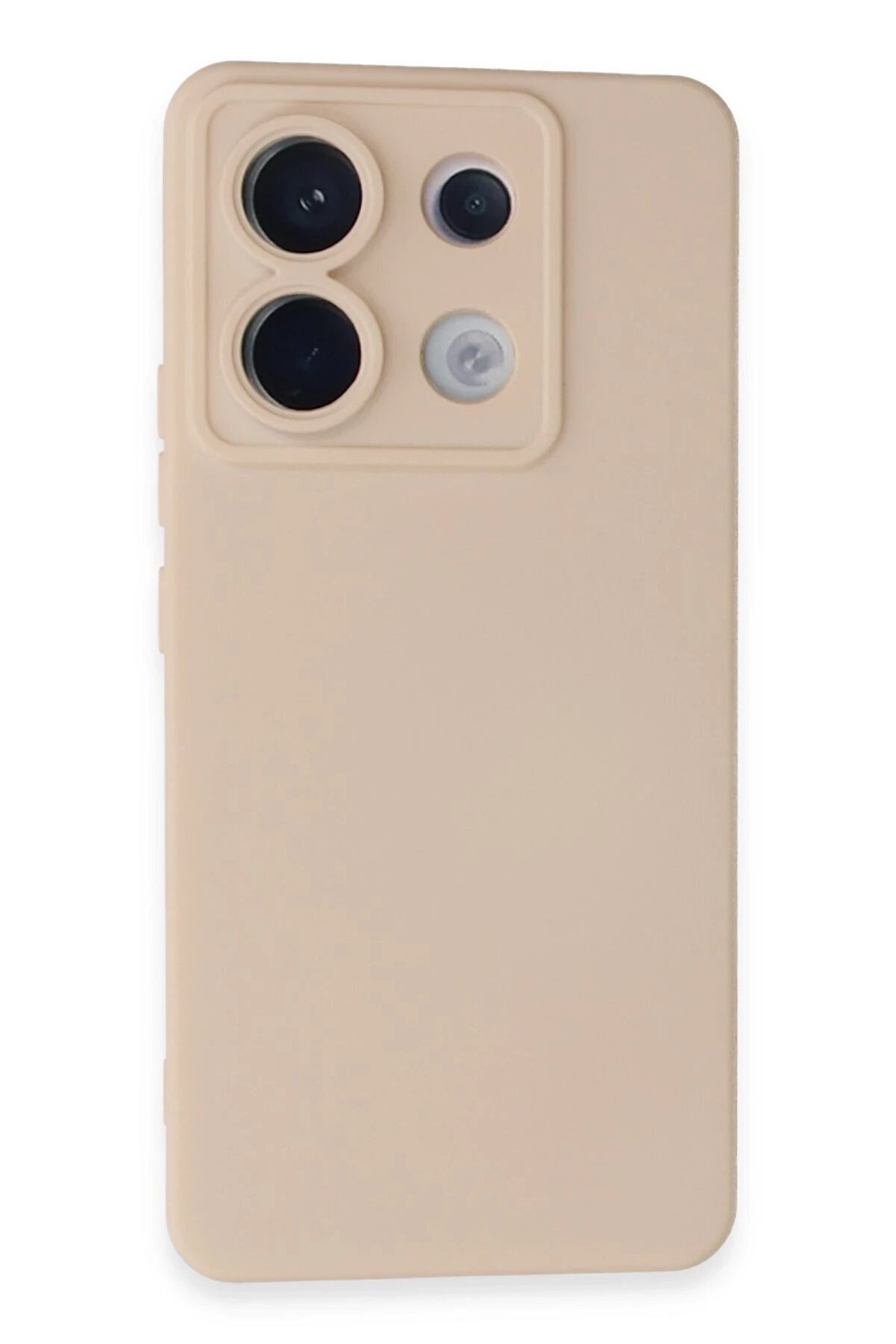 CepteToptan Xiaomi Redmi Note 13 Pro 5G Kılıf Nano i&ccedil;i Kadife Silikon - Pudra - DROPX7448-3437