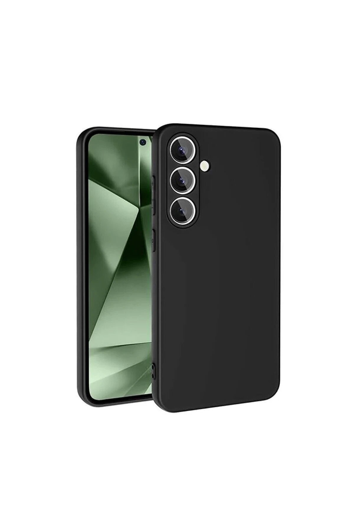 CepteToptan Samsung Galaxy S24 FE Kılıf Nano i&ccedil;i Kadife Silikon - Siyah - DROPX5959-7817