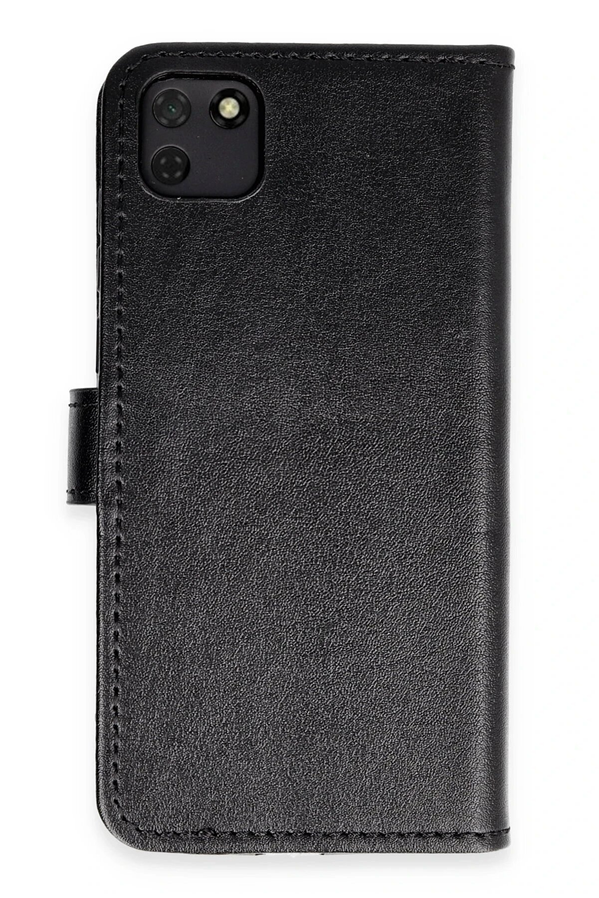 CepteToptan Huawei Y5P Kılıf Trend S Plus Kapaklı Kılıf - Siyah - DROPX7862-1585