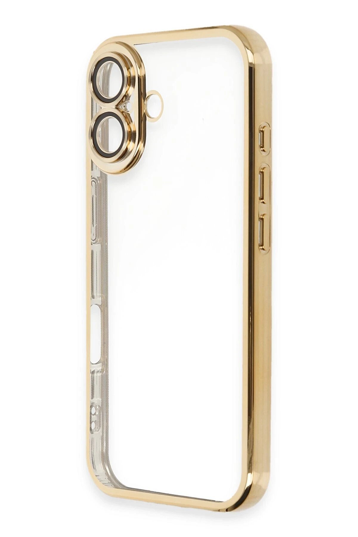 İphone 16 Plus Kılıf Lensli̇ Si̇li̇kon - Gold - Dropx1275-5299
