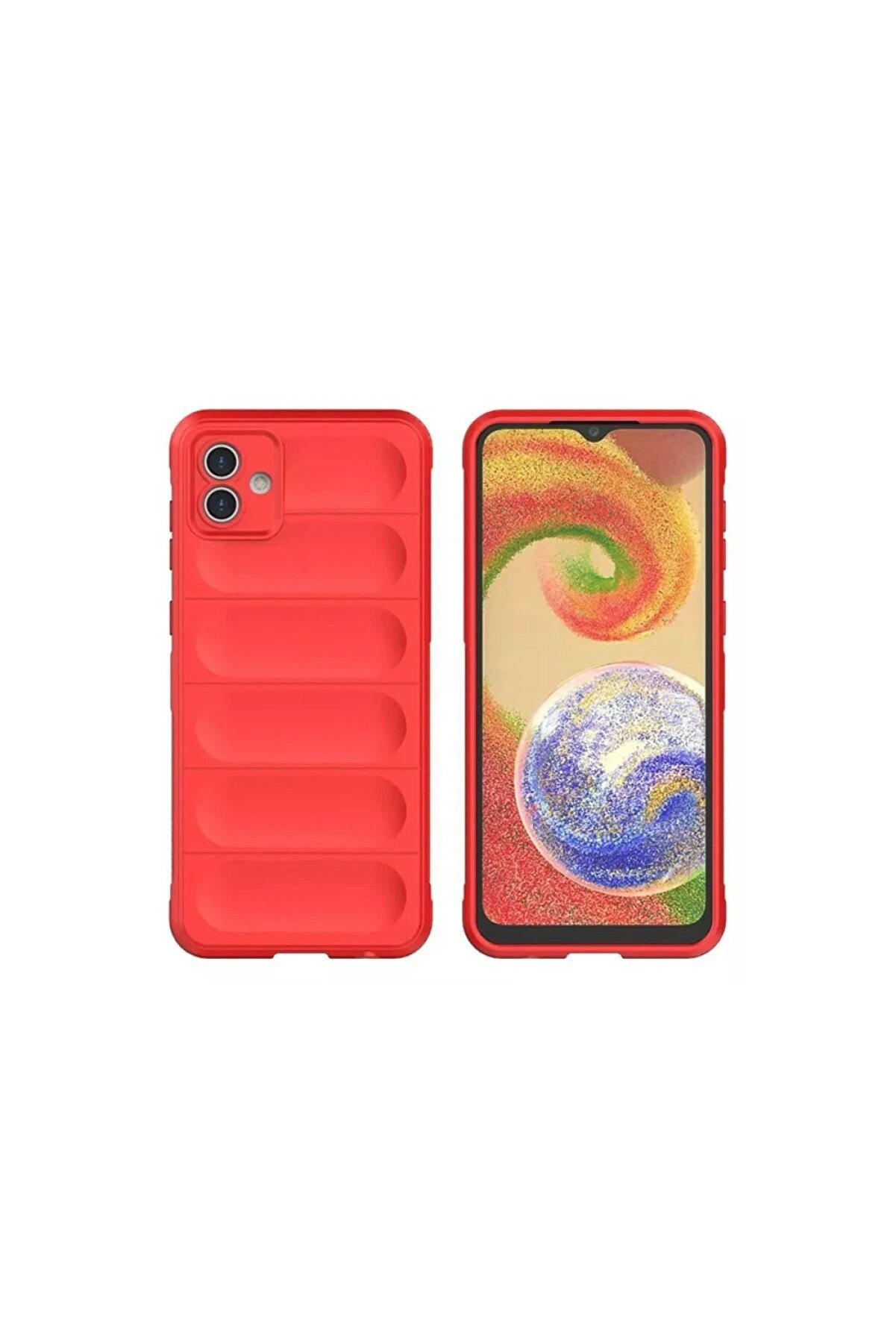 Samsung Galaxy A06 Kılıf Opti̇mum Si̇li̇kon - Kırmızı - Dropx5748-6333