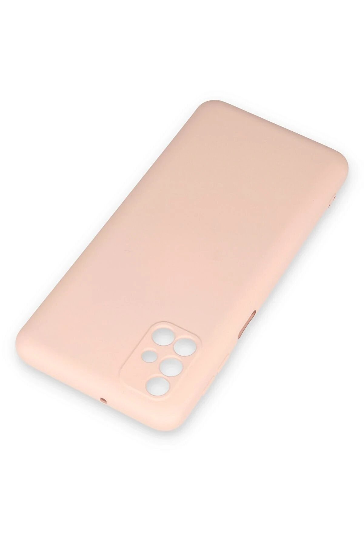 Samsung Galaxy M31S Kılıf Nano İ&ccedil;i̇ Kadi̇fe Si̇li̇kon - Pudra - Dropx6517-2769