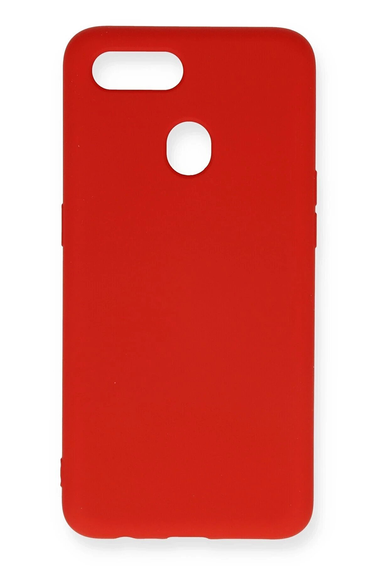 Oppo A12 Kılıf Nano İ&ccedil;i̇ Kadi̇fe Si̇li̇kon - Kırmızı - Dropx6603-4230