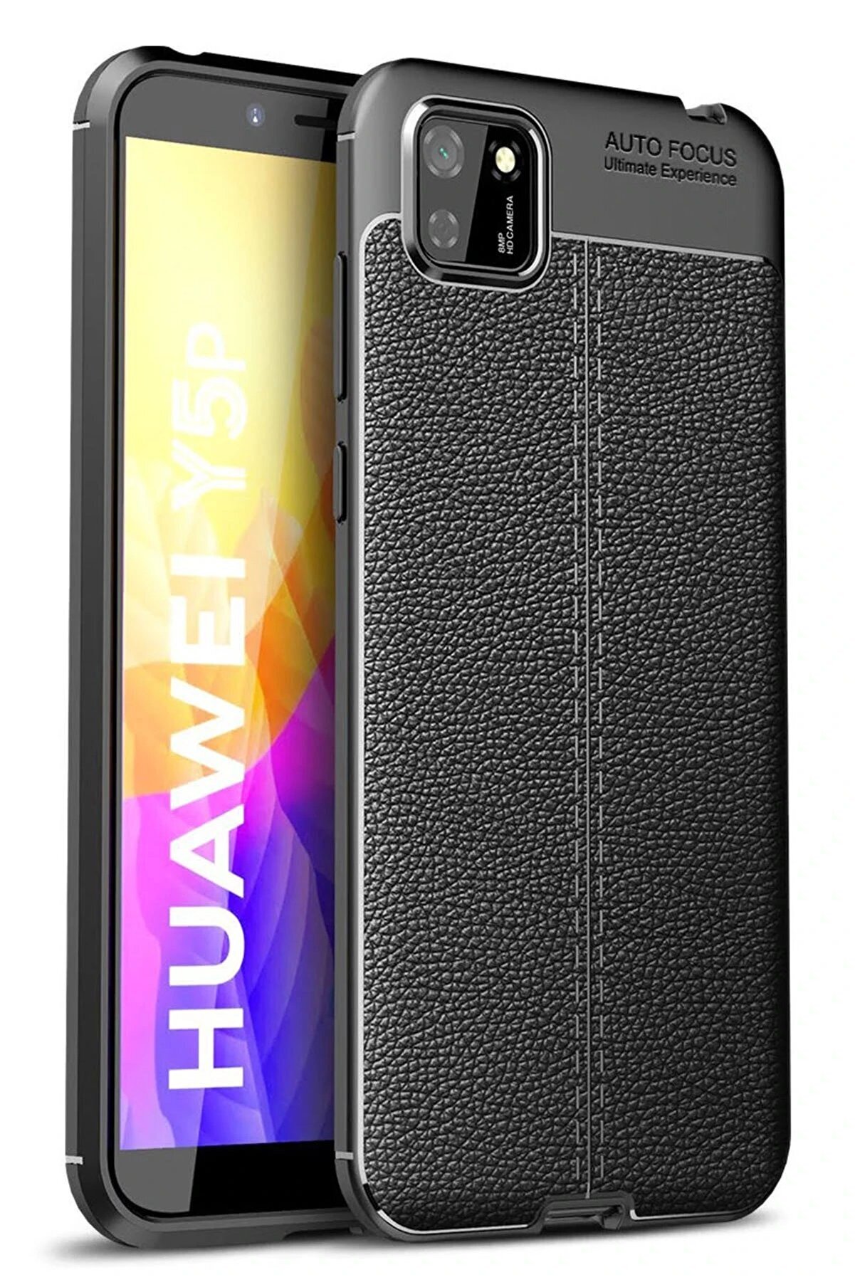 CepteToptan Huawei Y5P Kılıf Auto Focus Kapak - Siyah - DROPX7861-1727