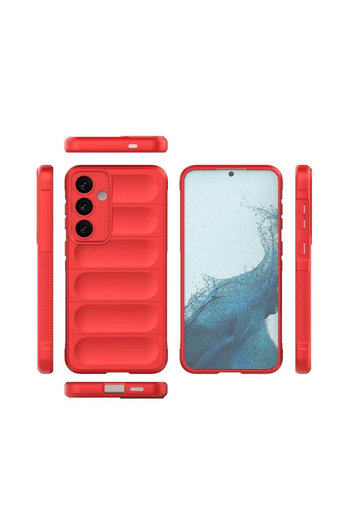 Samsung Galaxy S24 Fe Kılıf Opti̇mum Si̇li̇kon - Kırmızı - Dropx9612-1983