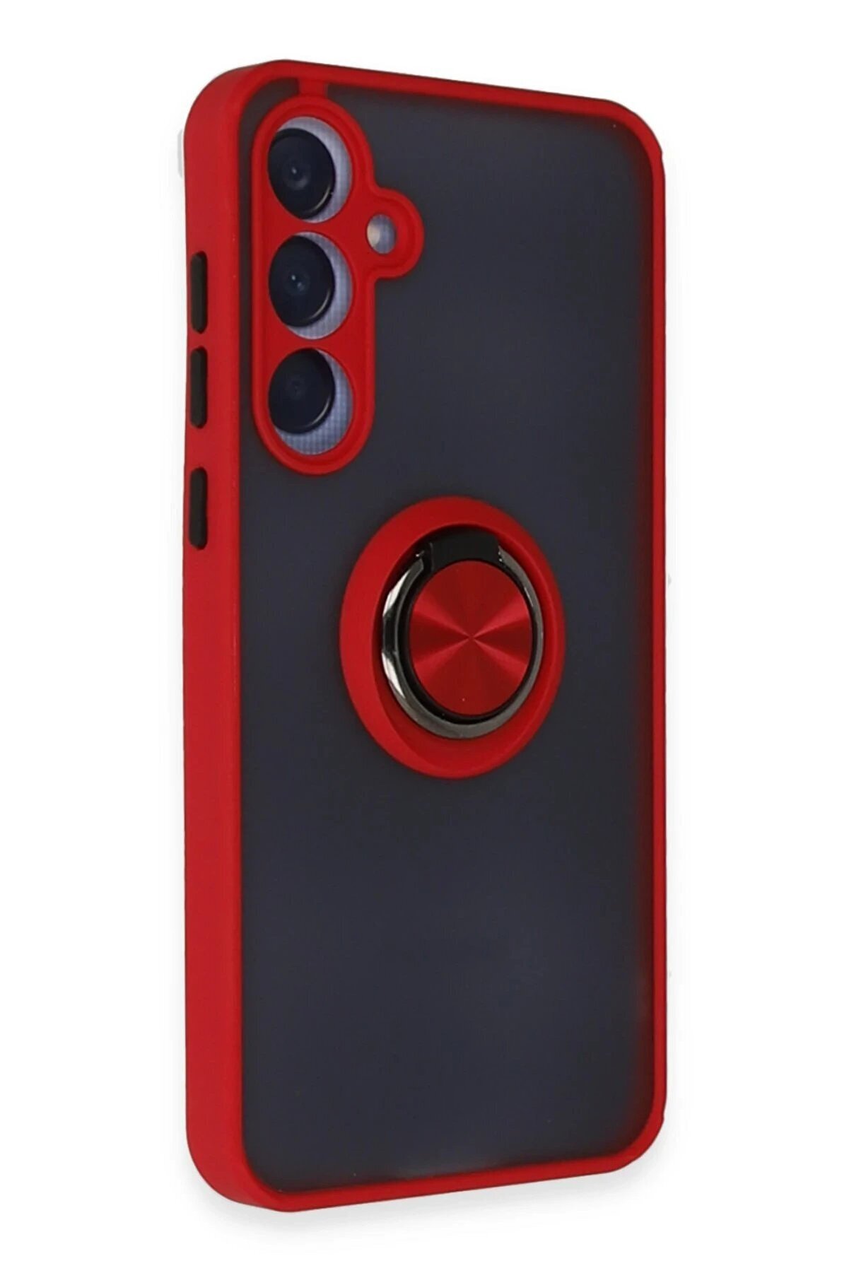 Samsung Galaxy A15 4G Kılıf Montreal Y&uuml;z&uuml;kl&uuml; Si̇li̇kon Kapak - Kırmızı - Dropx5834-9252