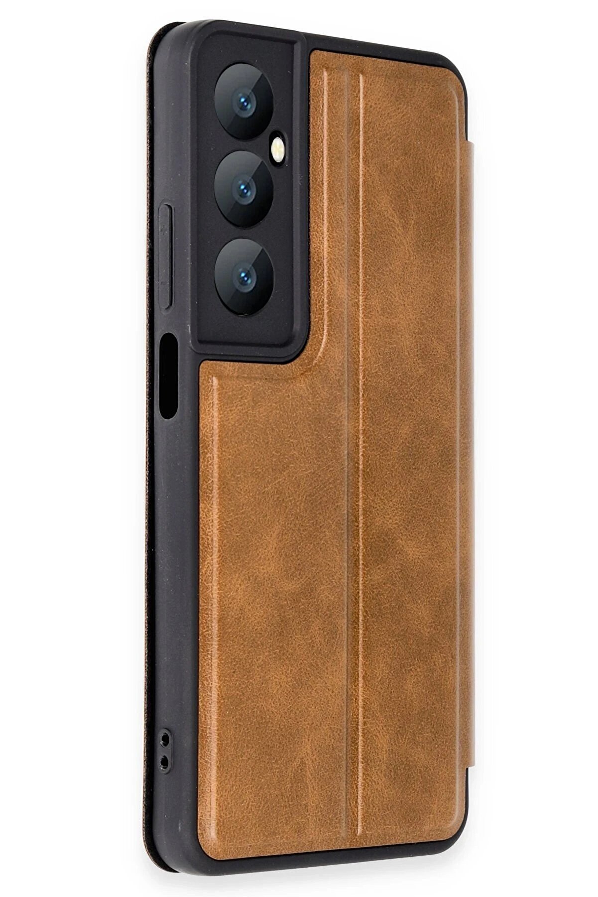 Realme C65 Kılıf Fli̇p Cover - Taba - Dropx8035-3740