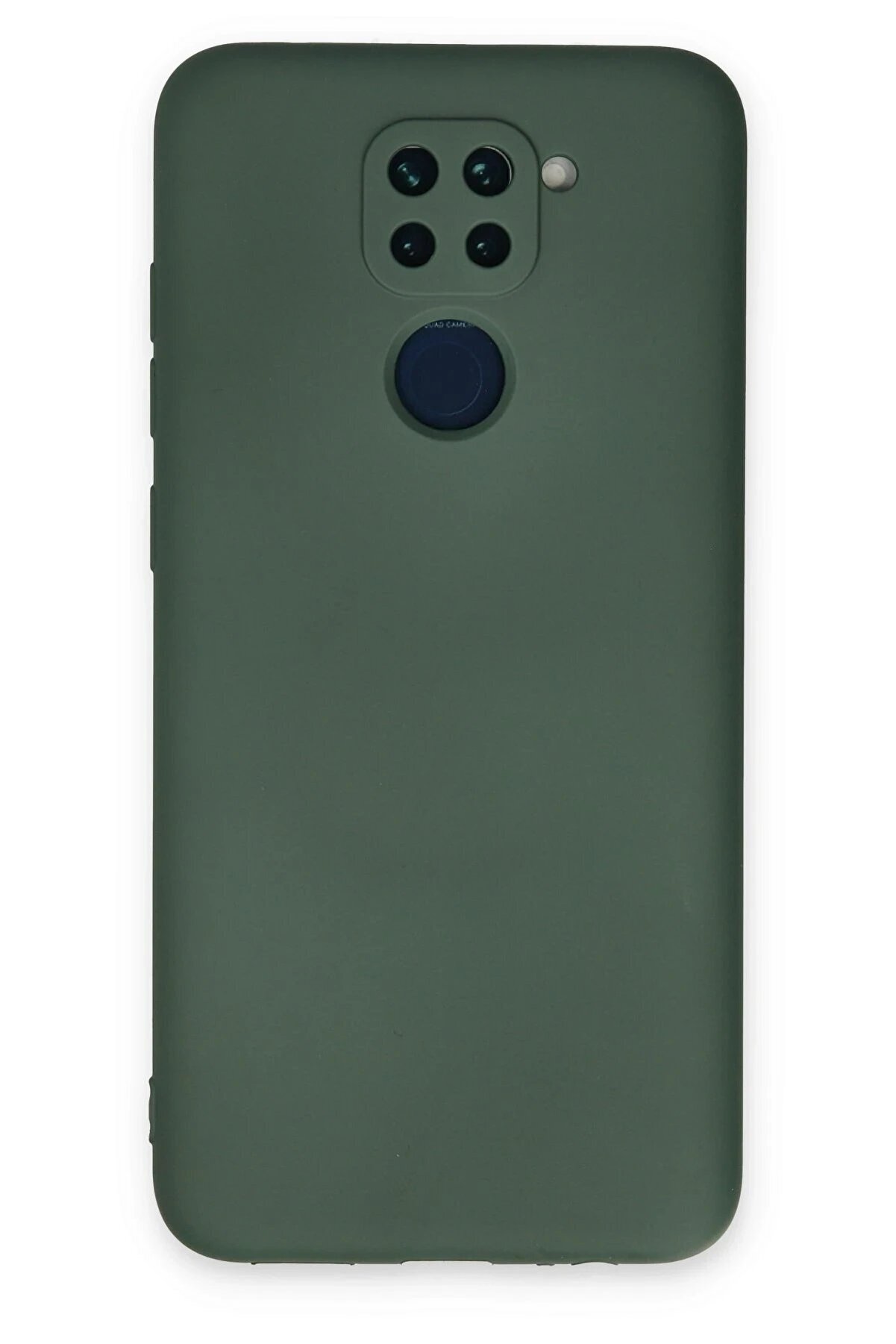 CepteToptan Xiaomi Redmi Note 9 Kılıf Nano içi Kadife Silikon - Koyu Yeşil - DROPX8274-2656