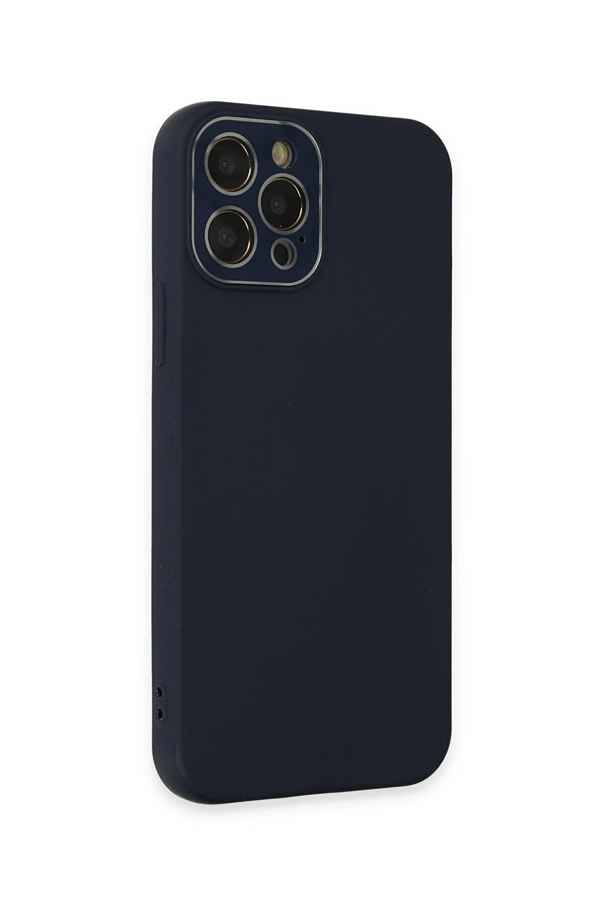 İphone 12 Pro Kılıf Lansman Glass Kapak - Laci̇vert - Dropx1050-8606