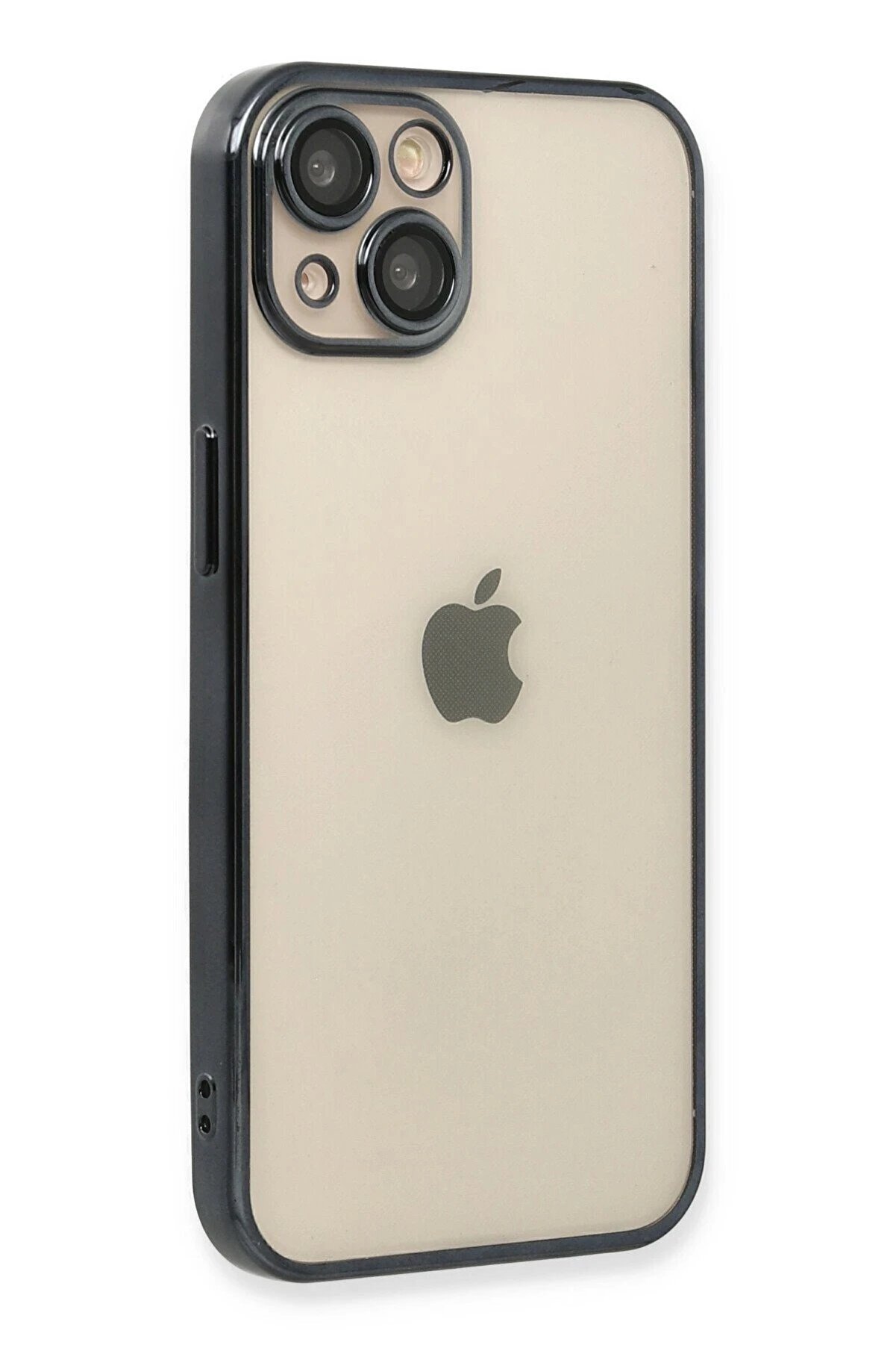 İphone 13 Kılıf Lensli̇ Si̇li̇kon - Si̇yah - Dropx3572-9824