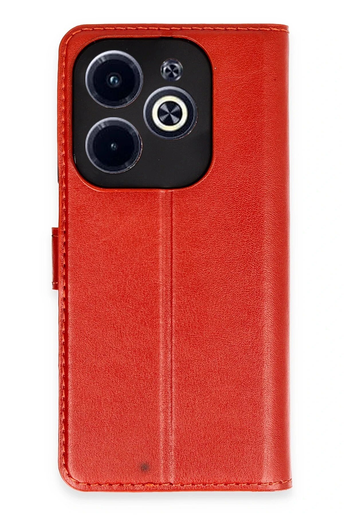 CepteToptan İnfinix Hot 40 Kılıf Trend S Plus Kapaklı Kılıf - Kırmızı - DROPX8748-1886