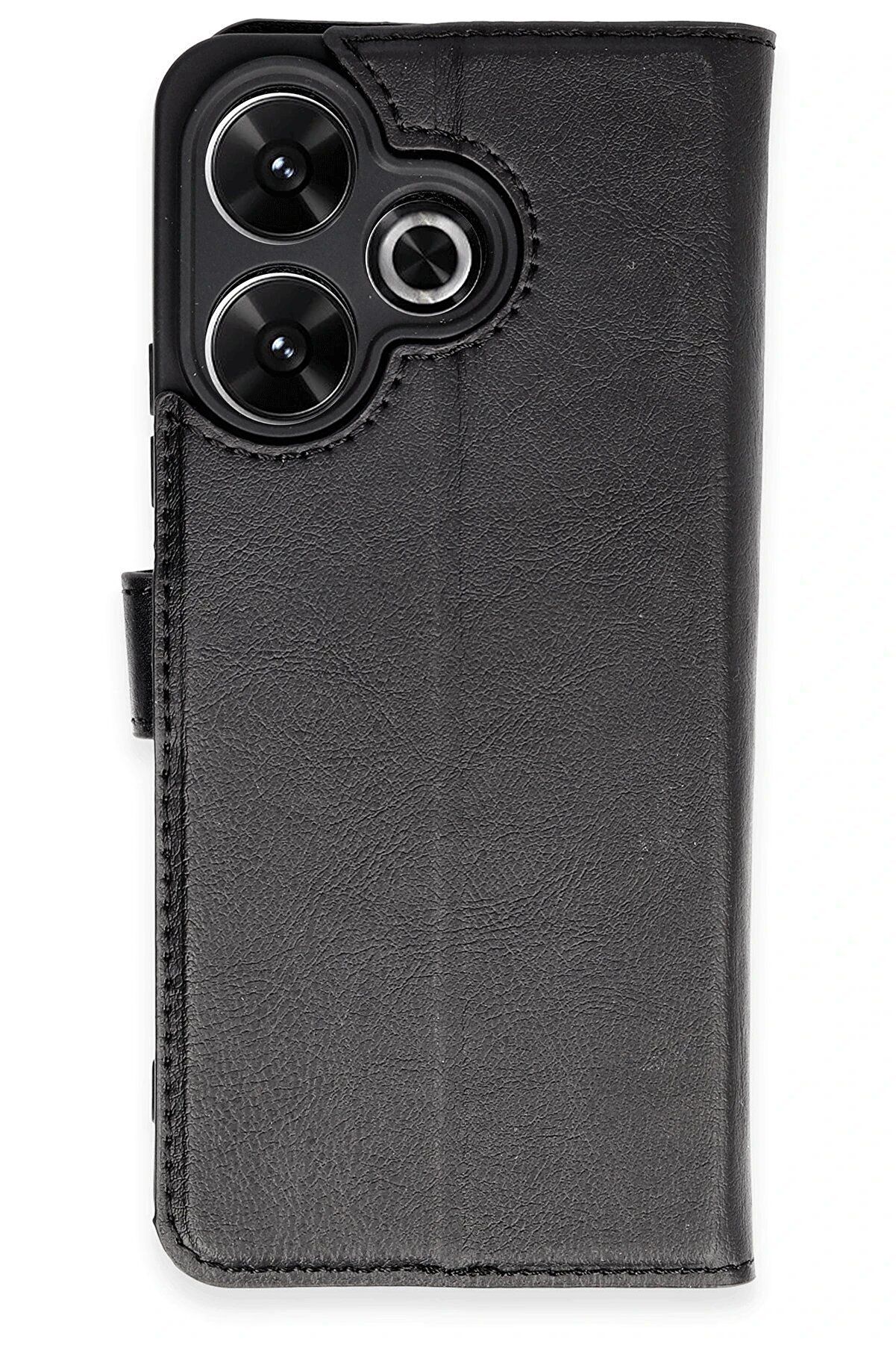 CepteToptan Xiaomi Redmi 13 4G Kılıf Trend S Plus Kapaklı Kılıf - Siyah - DROPX3822-3434