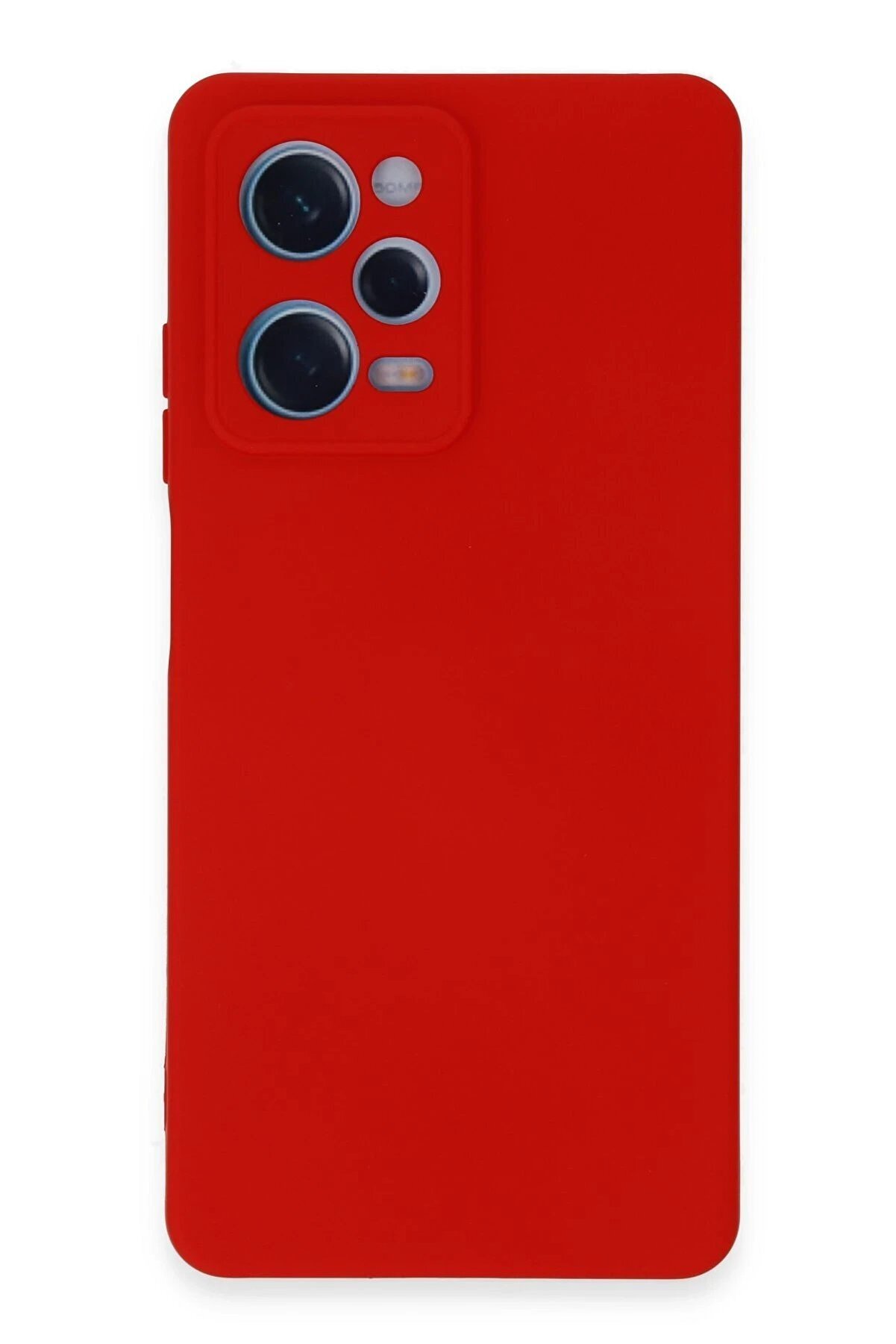 CepteToptan Xiaomi Redmi Note 12 Pro 5G Kılıf Nano içi Kadife Silikon - Kırmızı - DROPX8793-5314