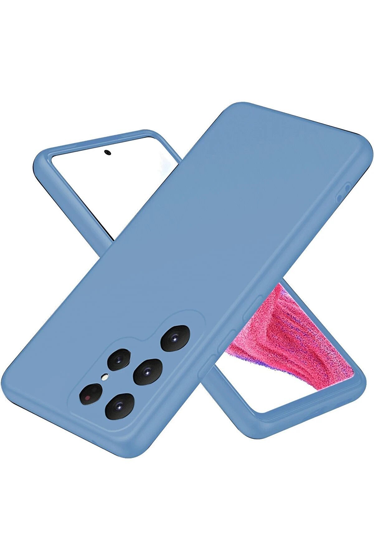 CepteToptan Samsung Galaxy S25 Ultra Kılıf First Silikon - Mavi - DROPX3891-5750