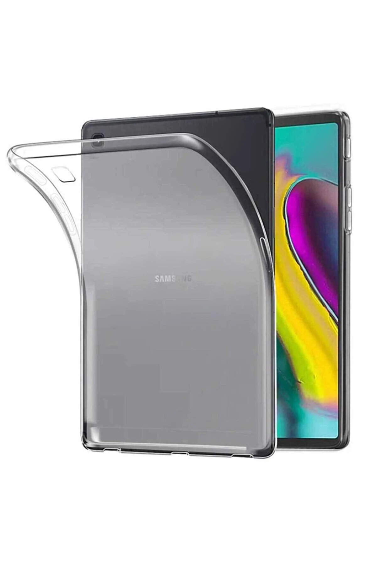 CepteToptan Samsung Galaxy T720 Tab S5e 10.5 Kılıf Tablet Şeffaf Silikon - DROPX3735-2772