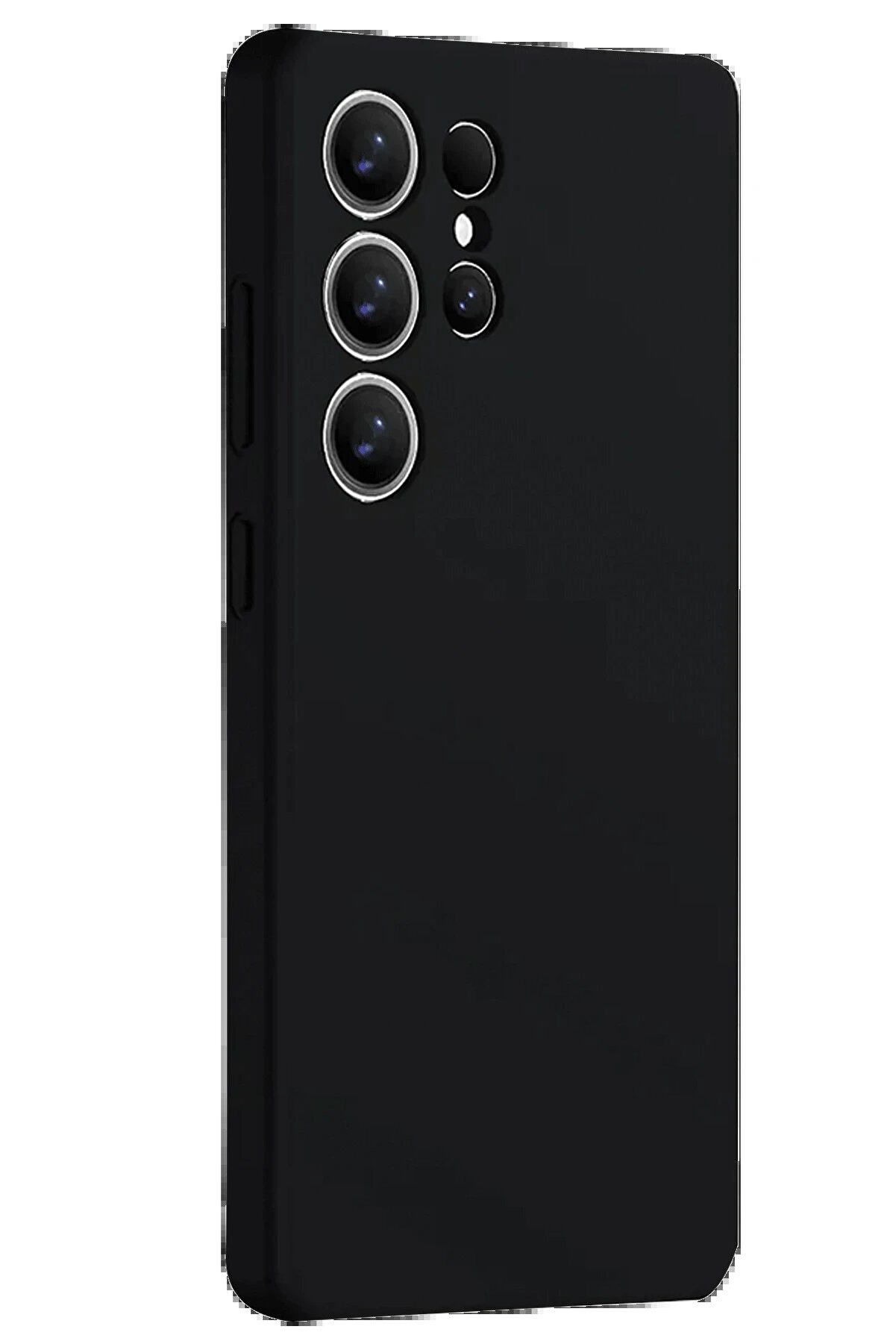 Samsung Galaxy S25 Ultra Kılıf Nano İ&ccedil;i̇ Kadi̇fe Si̇li̇kon - Si̇yah - Dropx2642-6562