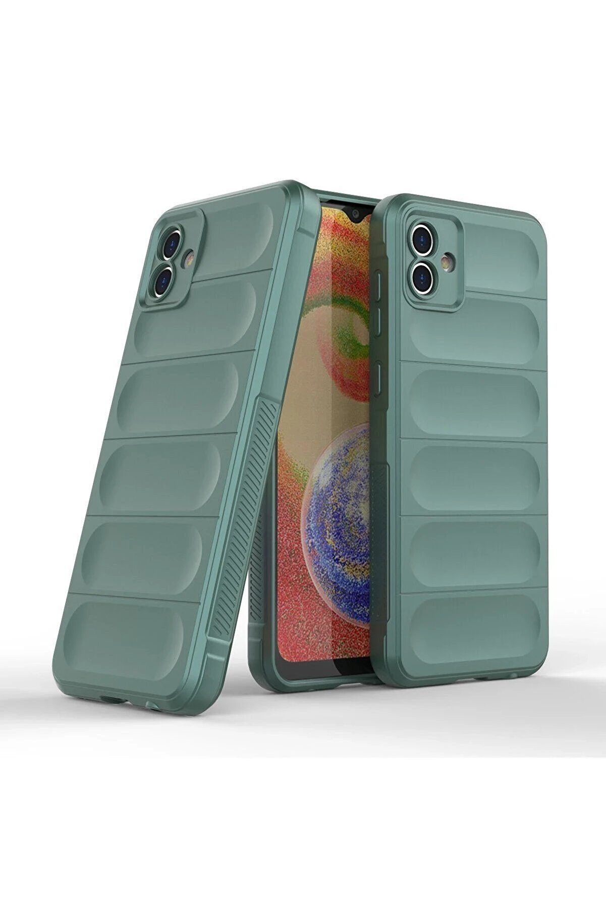 Samsung Galaxy A04E Kılıf Opti̇mum Si̇li̇kon - Koyu Yeşi̇l - Dropx9442-1937