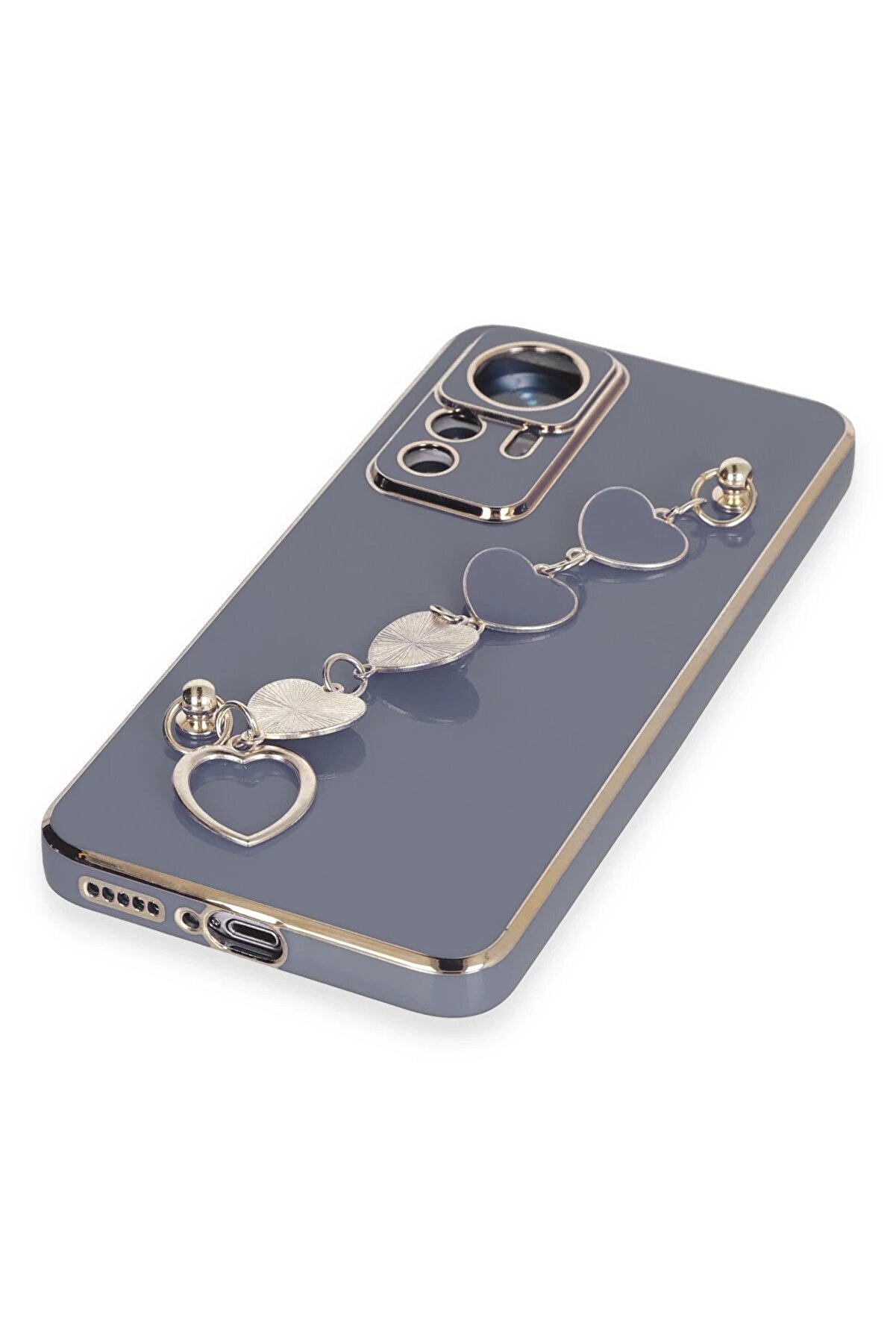 Xi̇aomi̇ Mi̇ 12T Pro Kılıf Esi̇la Si̇li̇kon - Gri̇ - Dropx2313-6767