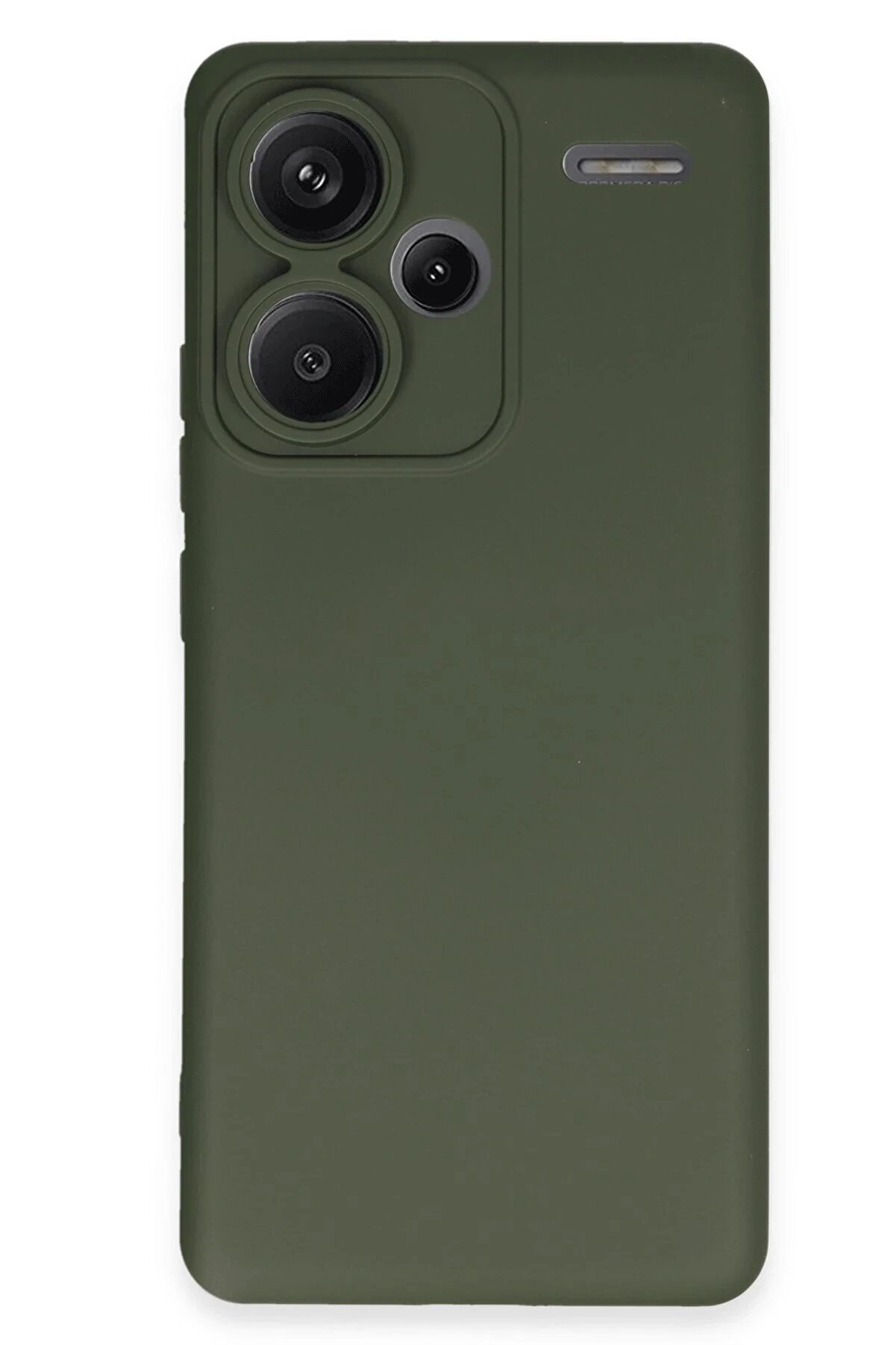 CepteToptan Xiaomi Redmi Note 13 Pro Plus Kılıf Nano içi Kadife Silikon - Koyu Yeşil - DROPX9714-8907