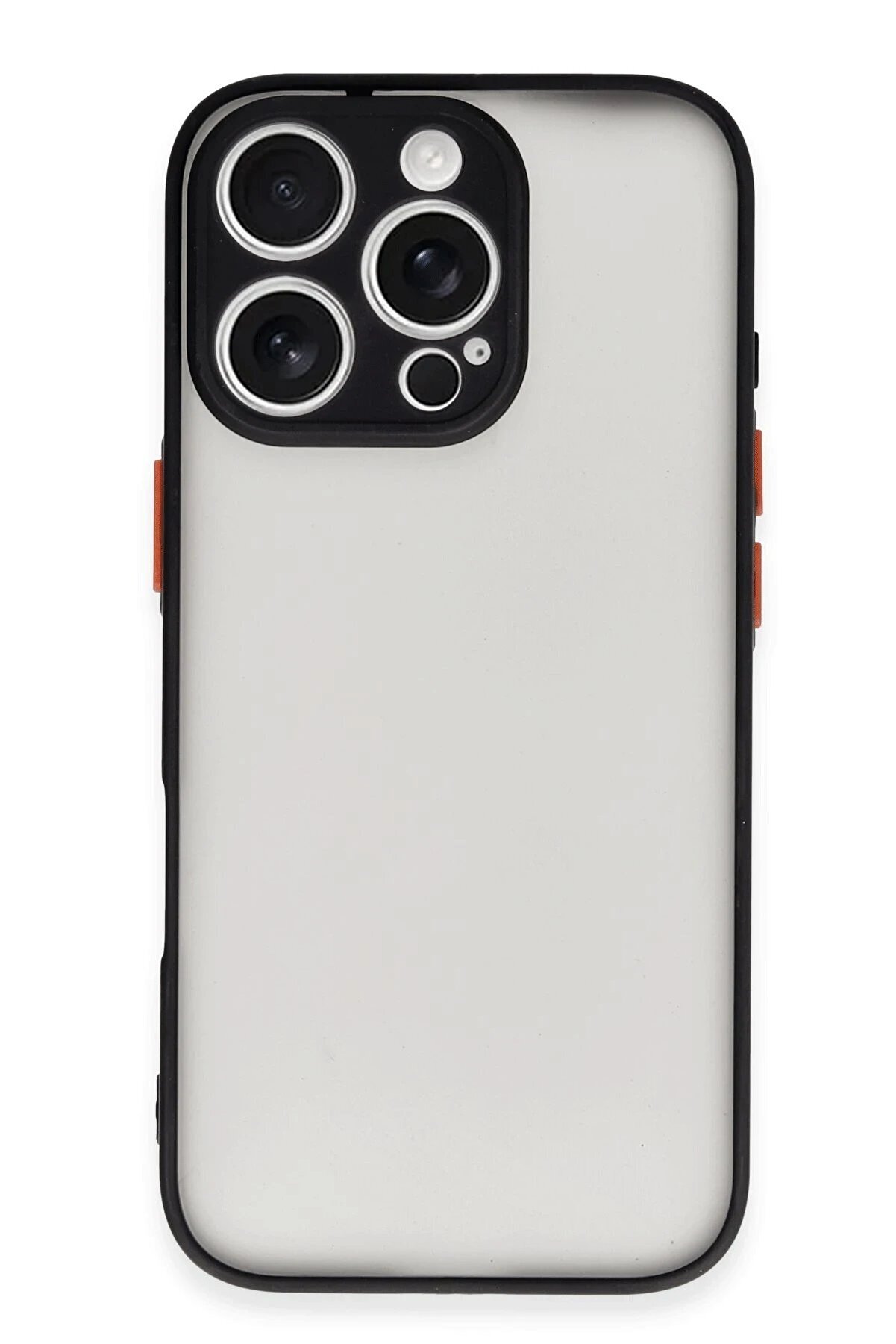 CepteToptan iPhone 16 Pro Max Kılıf Montreal Silikon Kapak - Siyah - DROPX1606-5021