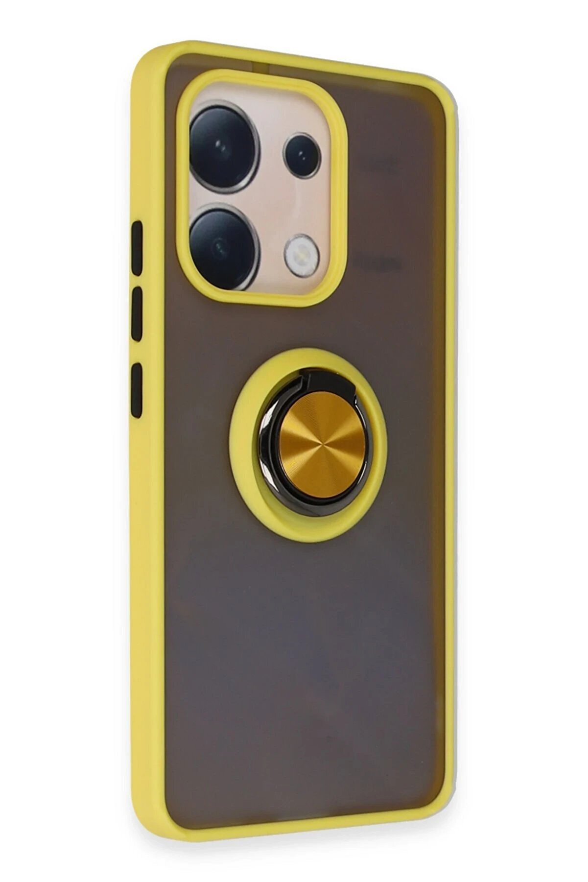 Xi̇aomi̇ Redmi̇ Note 13 4G Kılıf Montreal Yüzüklü Si̇li̇kon Kapak - Sarı - Dropx2457-6147