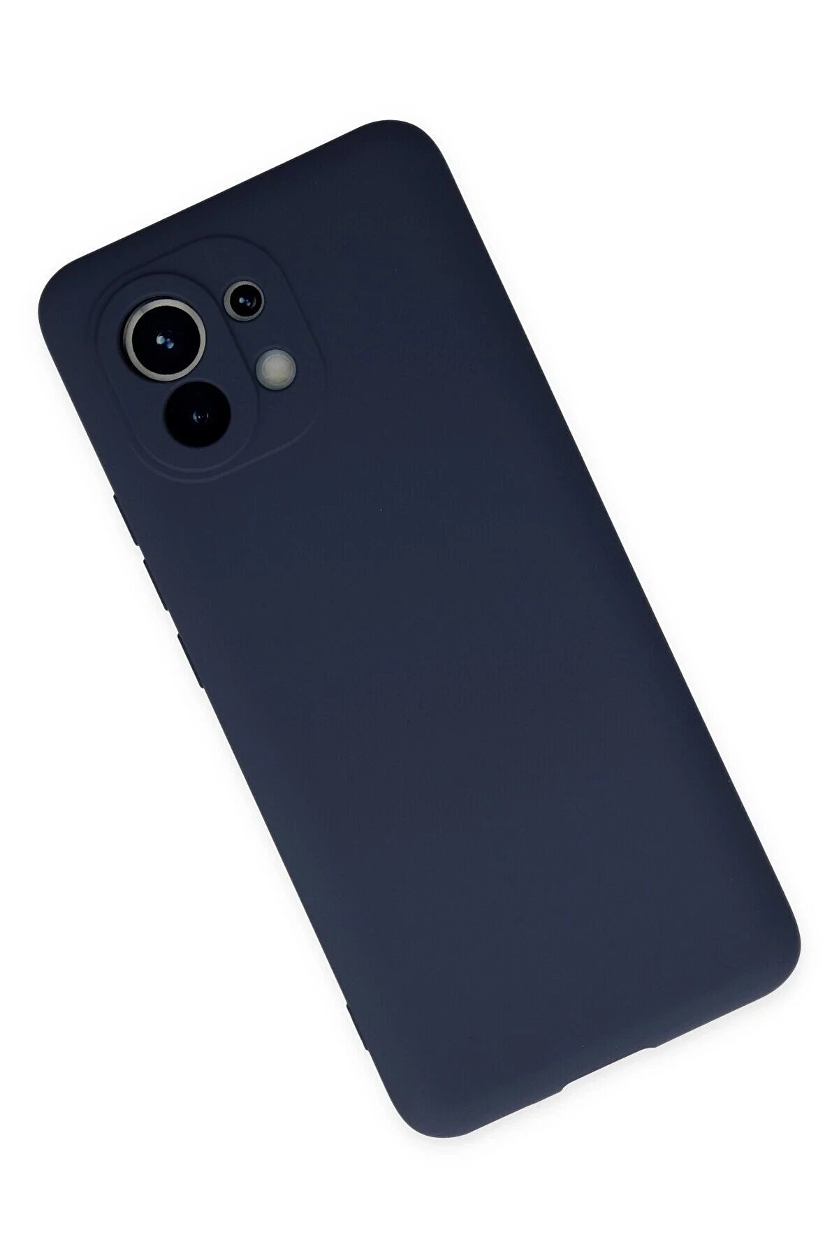 Xi̇aomi̇ Mi̇ 11 Kılıf Nano İçi̇ Kadi̇fe Si̇li̇kon - Laci̇vert - Dropx7757-8335