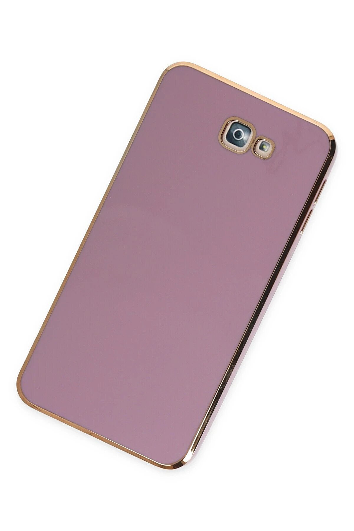 Samsung Galaxy J7 Pri̇me Kılıf Volet Si̇li̇kon - Mor - Dropx9628-1190