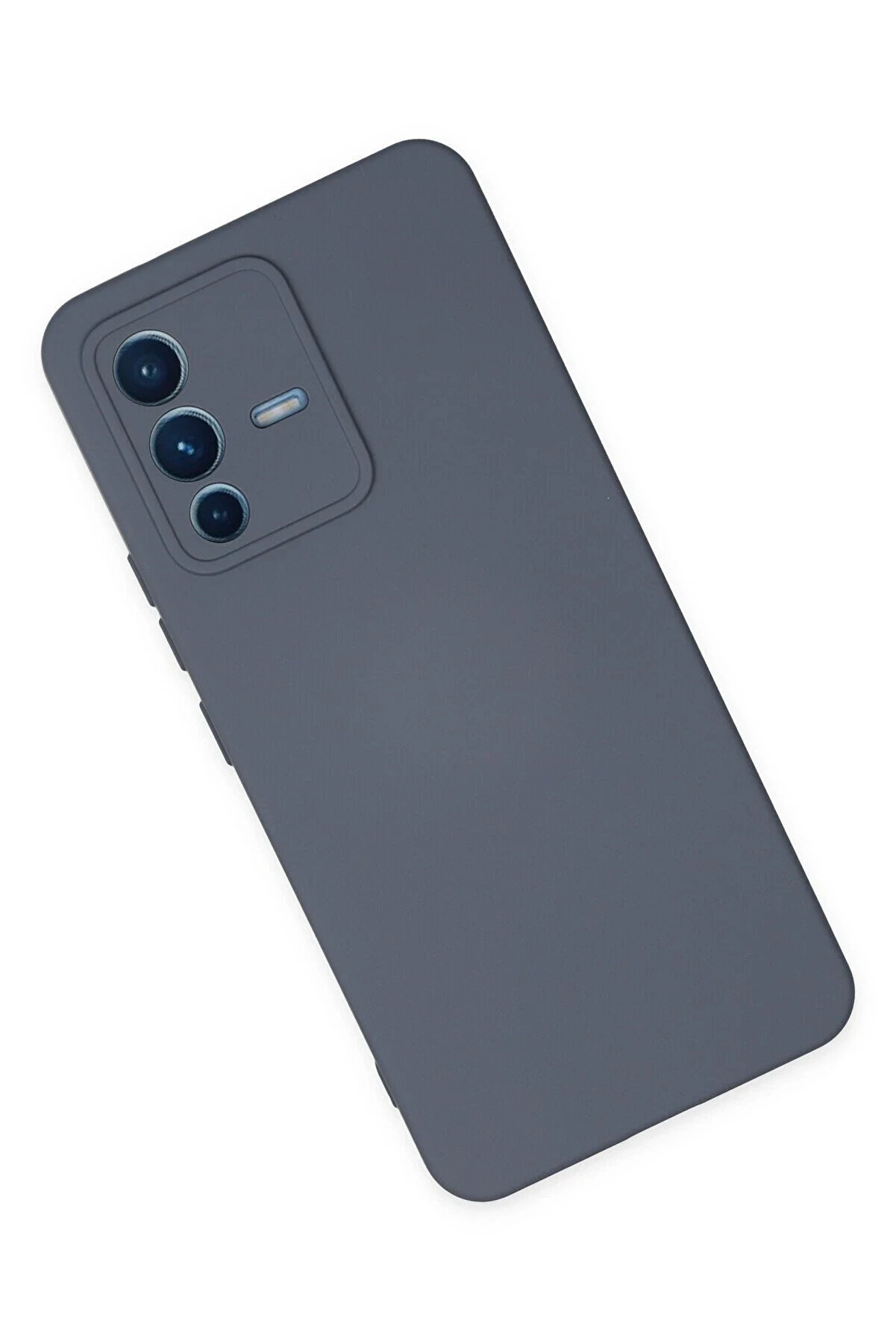 Vi̇vo V23 5G Kılıf Nano İçi̇ Kadi̇fe Si̇li̇kon - Gri̇ - Dropx8869-2799