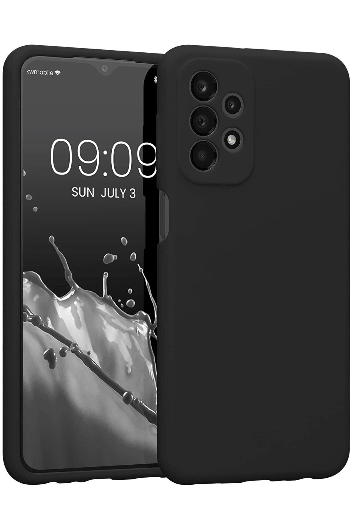 CepteToptan Samsung Galaxy A13 4G Kılıf First Silikon - Siyah - DROPX6335-1700