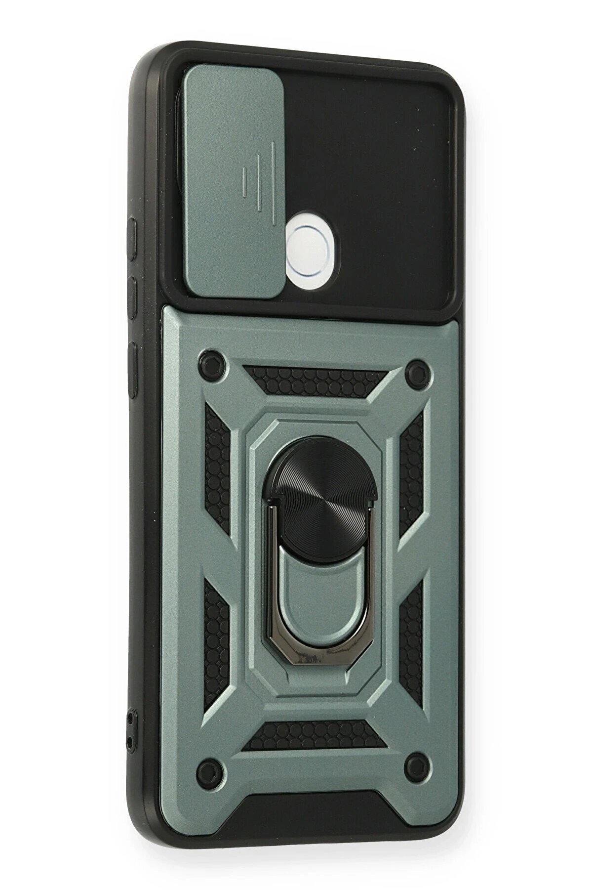 Oppo A15 Kılıf Pars Lens Y&uuml;z&uuml;kl&uuml; Si̇li̇kon - Yeşi̇l - Dropx1504-4611