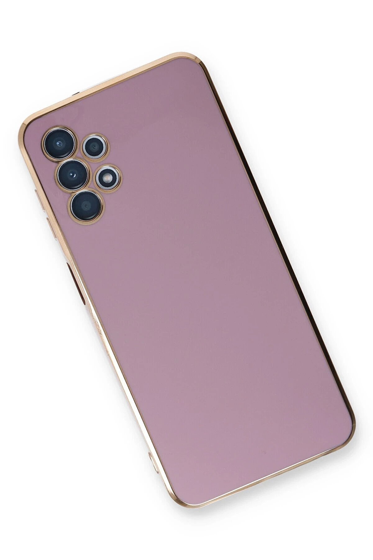 Samsung Galaxy A13 4G Kılıf Volet Si̇li̇kon - Mor - Dropx2912-7495