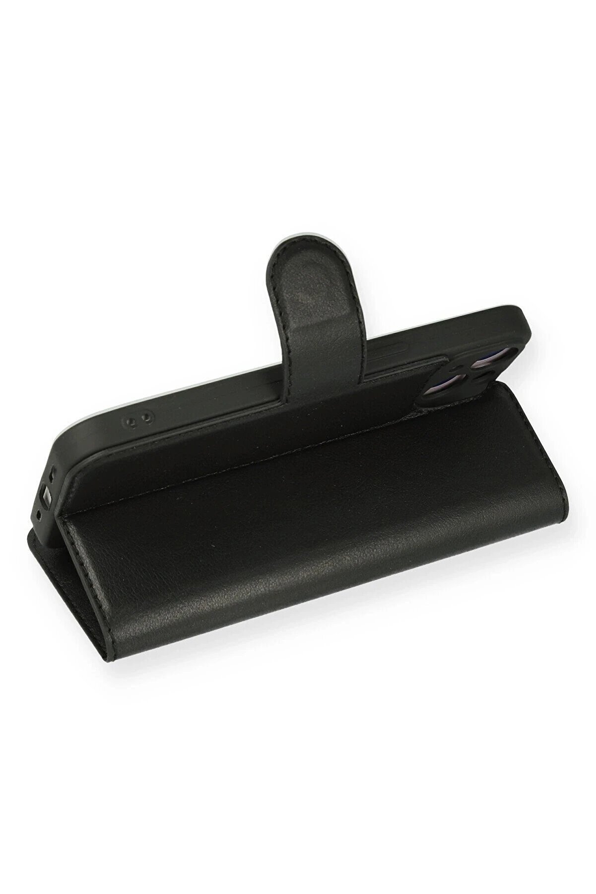 İphone 14 Kılıf Trend S Plus Kapaklı Kılıf - Si̇yah - Dropx9051-2615